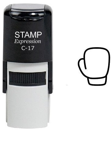 Boxing Glove Outline Self Inking Rubber Stamp (SH-6345)