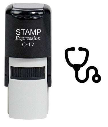 Medical Stethoscope Self Inking Rubber Stamp