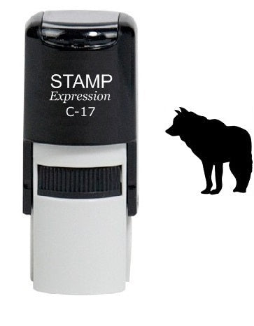 Wolf Self Inking Rubber Stamp (SH-6353)