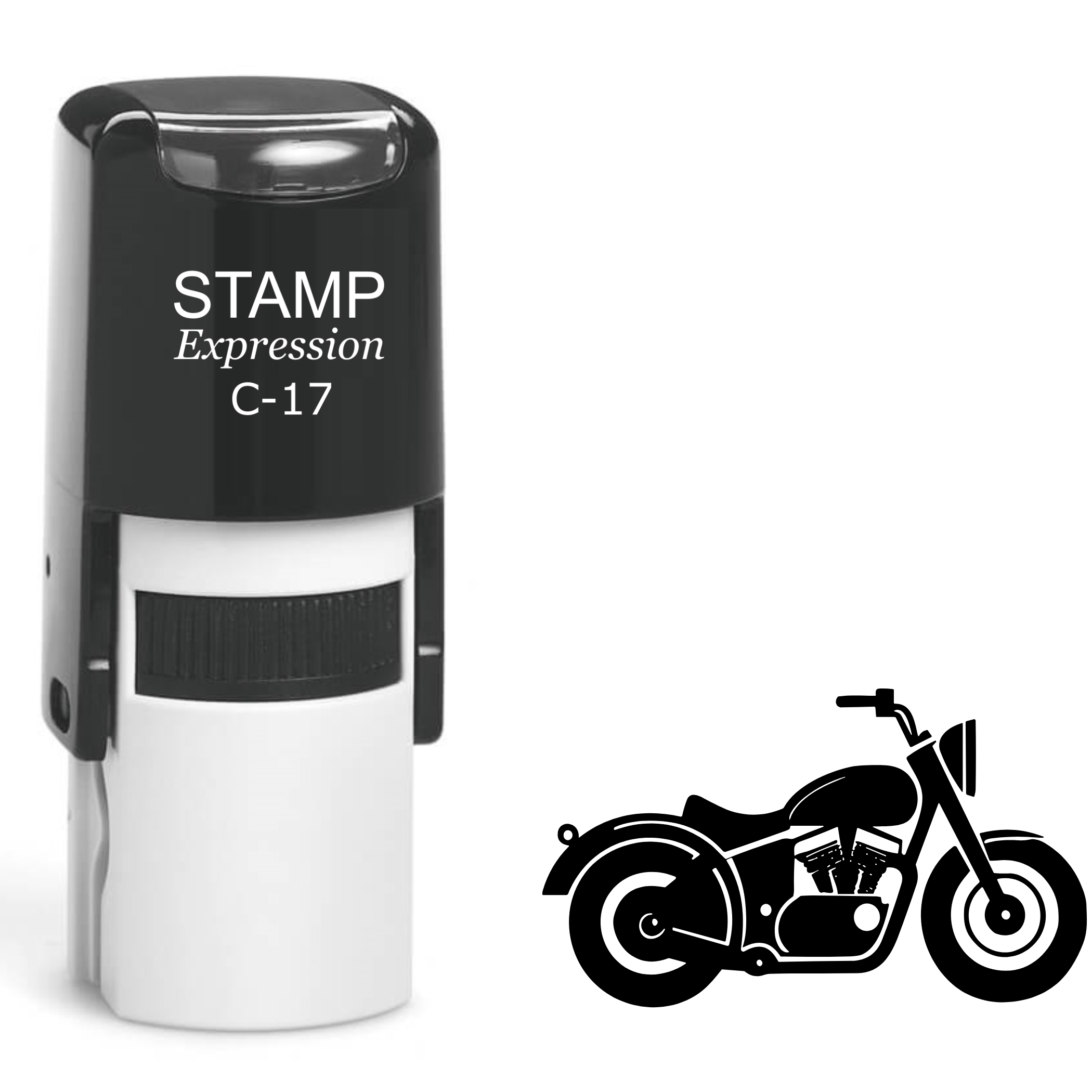Motorcycle Self Inking Rubber Stamp (SH-63545)