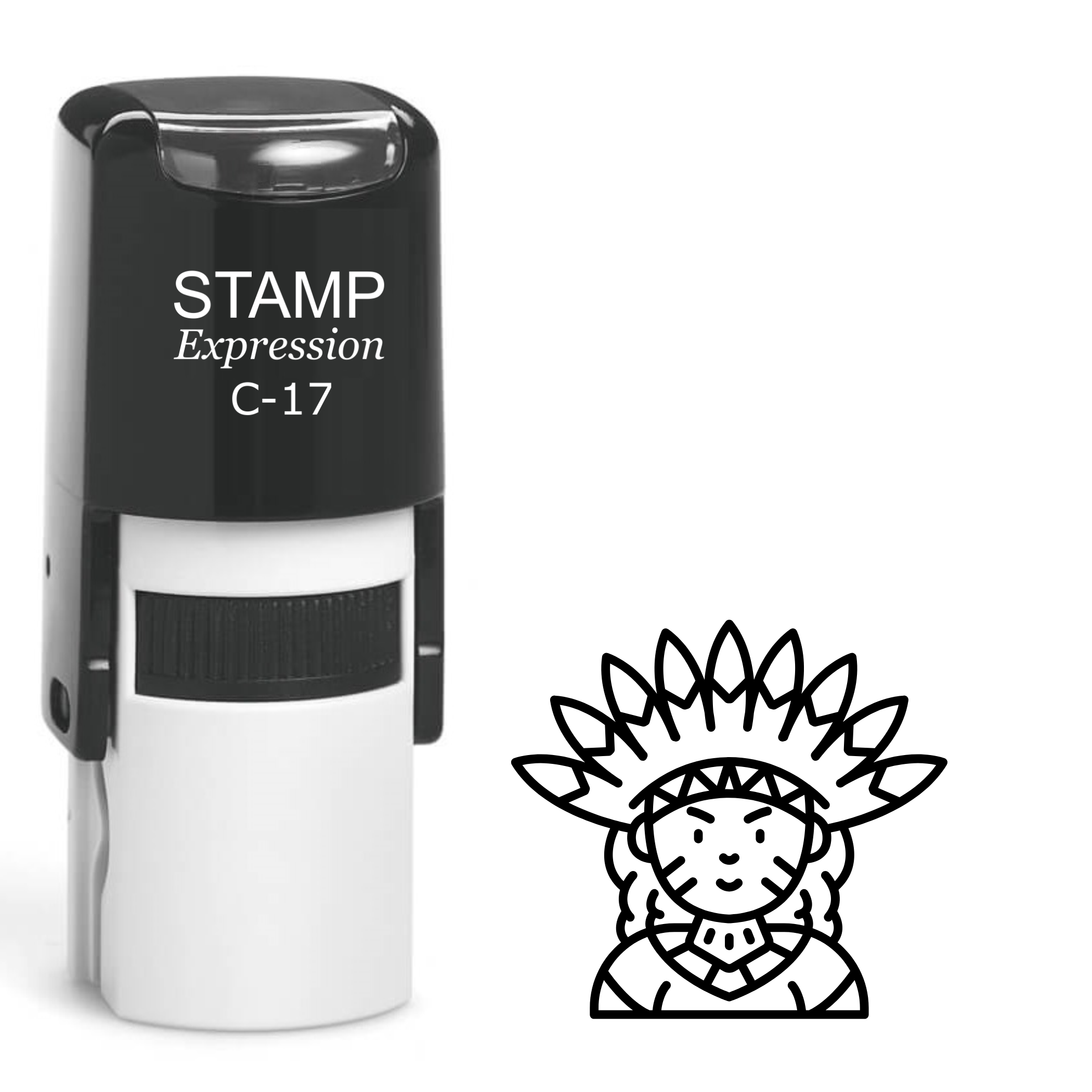 Native American Self Inking Rubber Stamp (SH-63556)