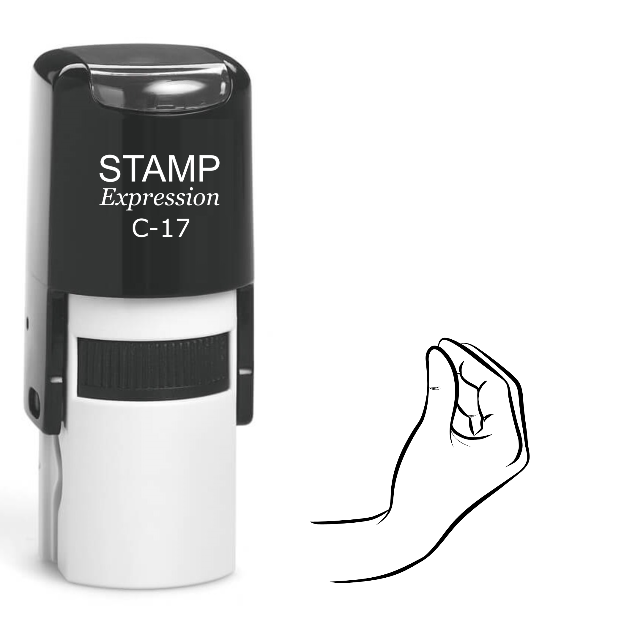 Italian hand gesture Self Inking Rubber Stamp (SH-63583)