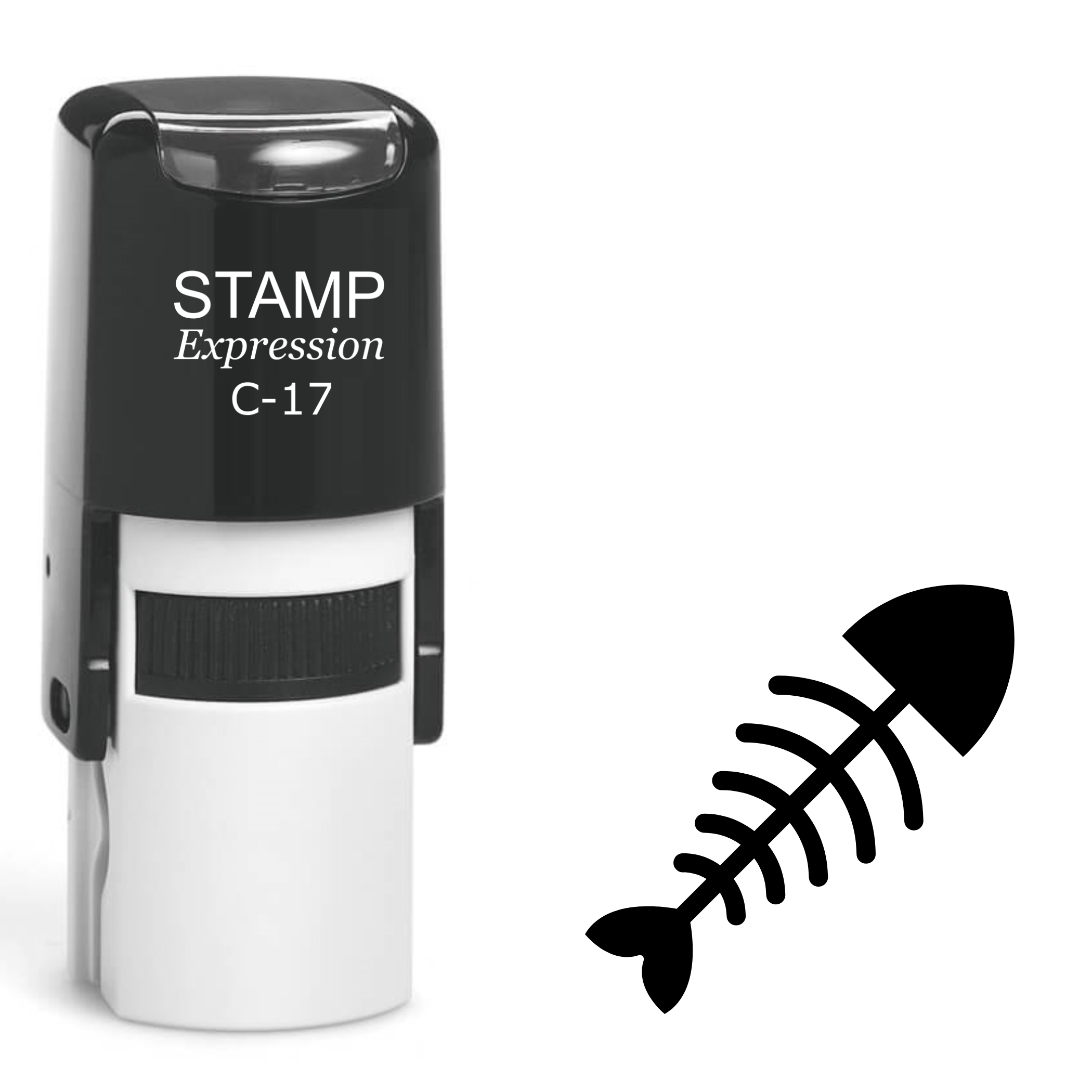 Fish skeleton Self Inking Rubber Stamp (SH-63599)
