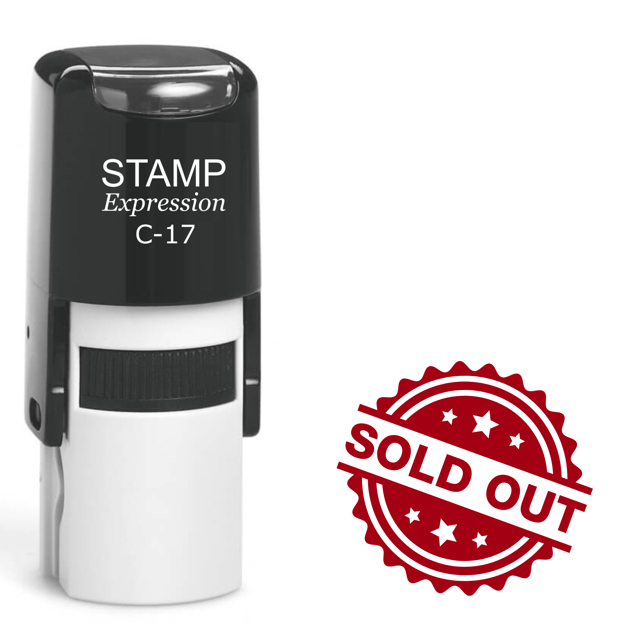 Sold out in a circle Self Inking Rubber Stamp (SH-63605)