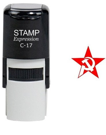 Communist Party USSR Red Star Self Inking Rubber Stamp (SH-6362)