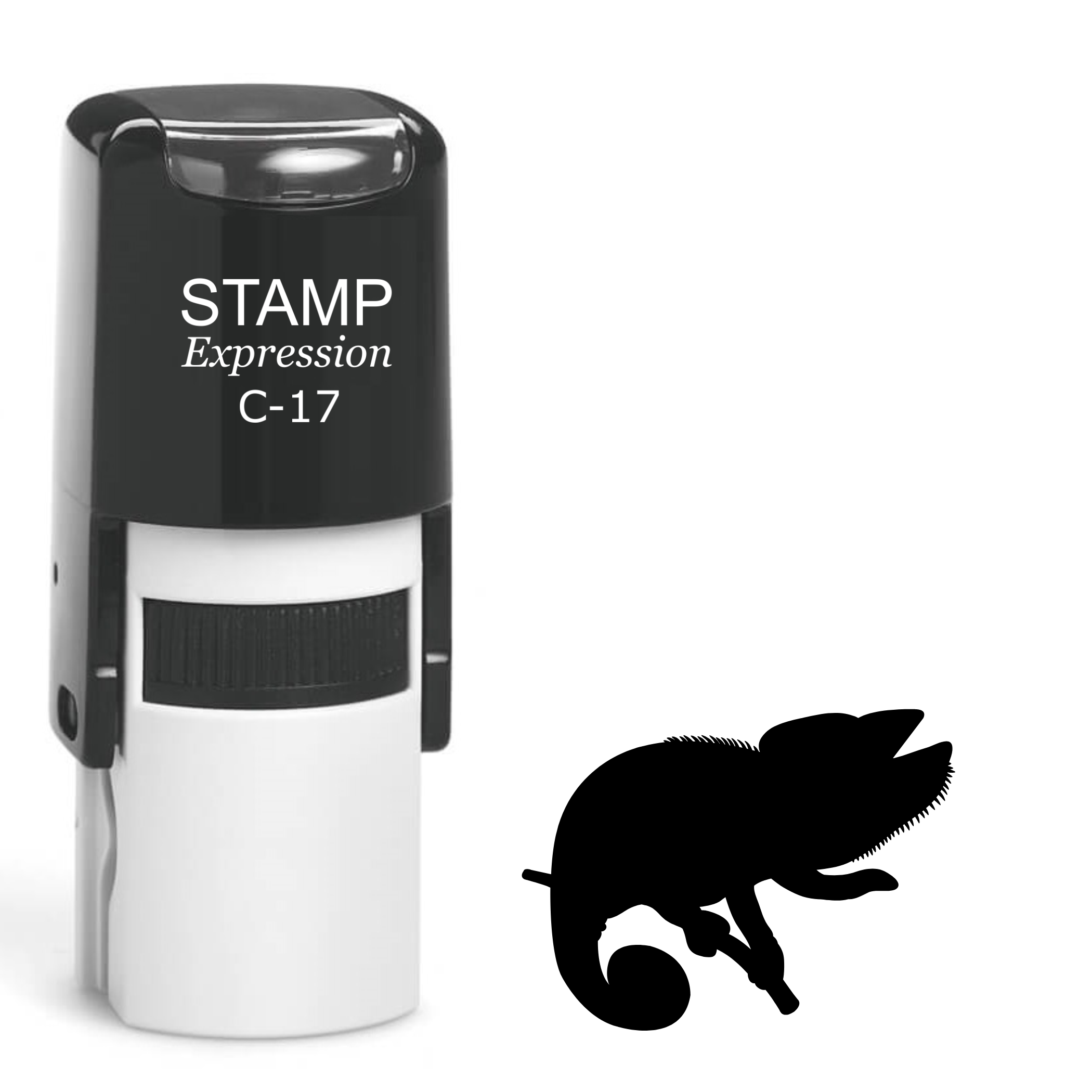 Chameleon silhouette Self Inking Rubber Stamp (SH-63679)