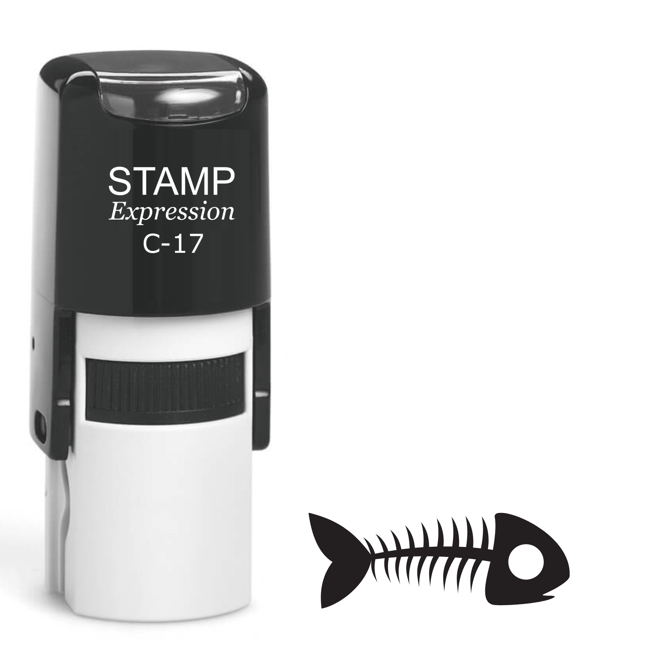 Fish bones Self Inking Rubber Stamp (SH-63683)
