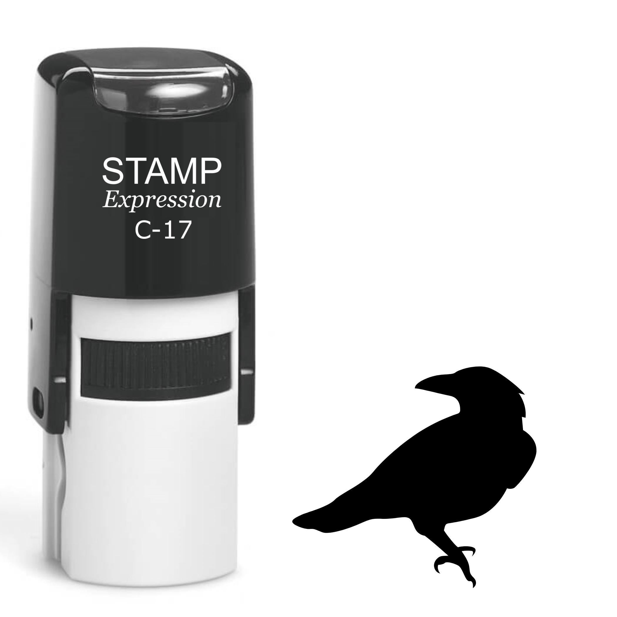 Crow silhouette Self Inking Rubber Stamp (SH-63691)