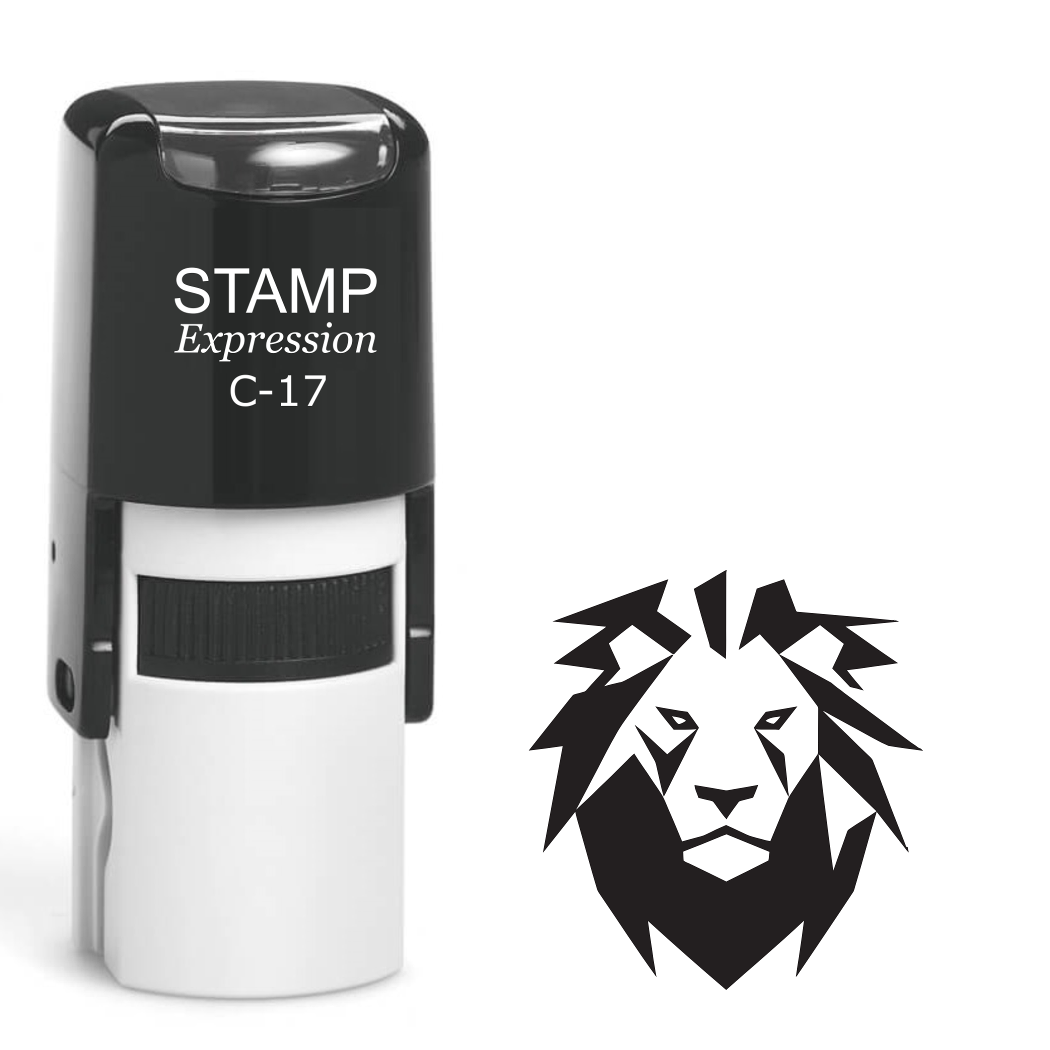 Graphic lion head Self Inking Rubber Stamp (SH-63705)