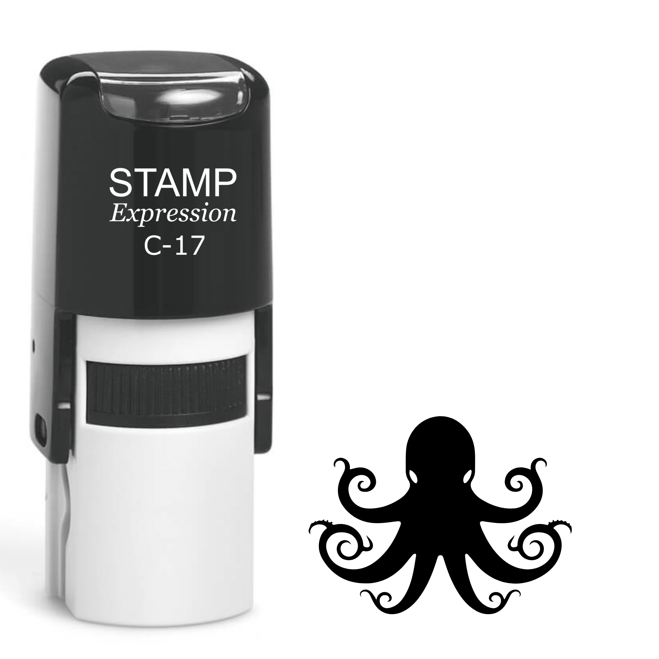 Mysterious octopus Self Inking Rubber Stamp (SH-63710)