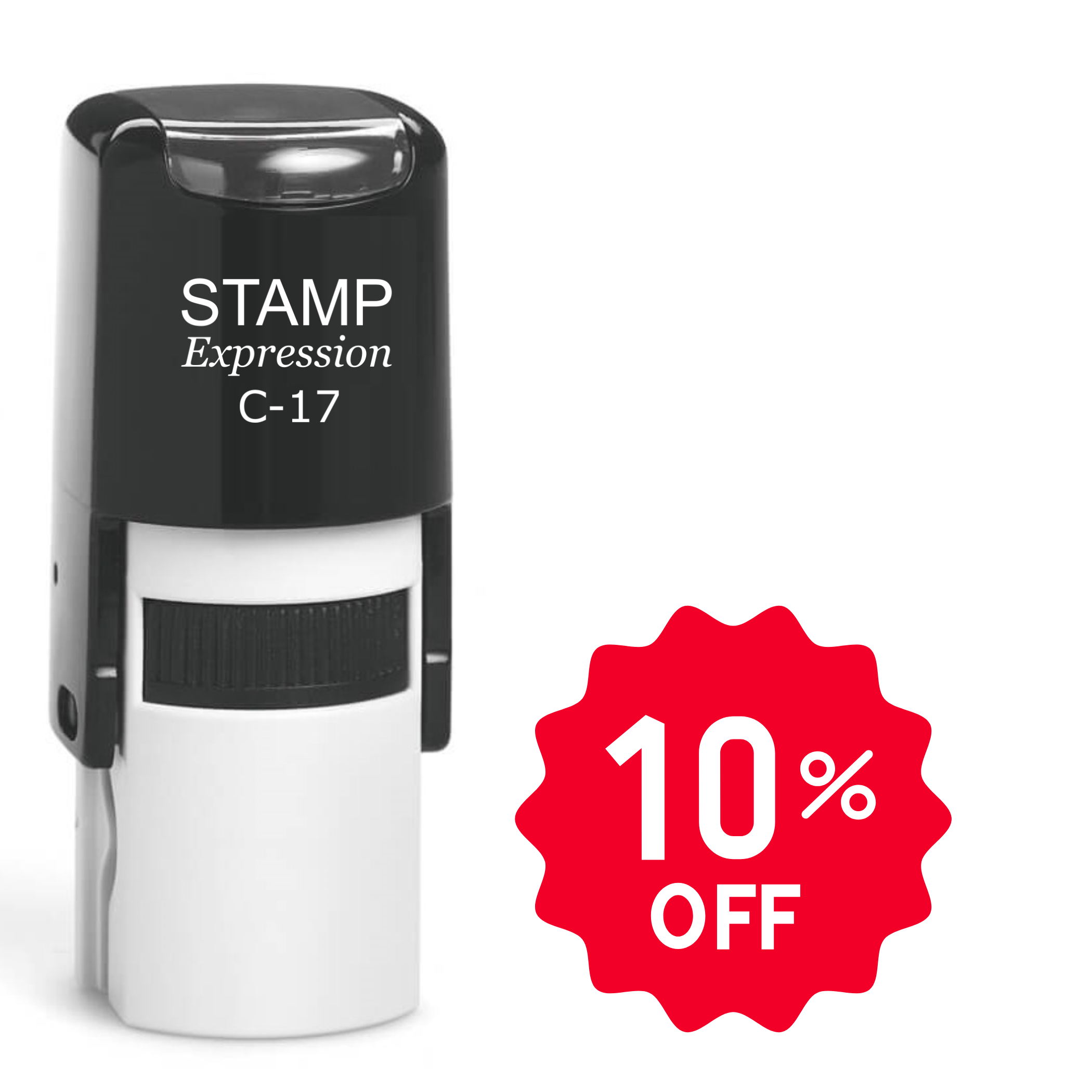 10 percent off in a circle Self Inking Rubber Stamp (SH-63720)