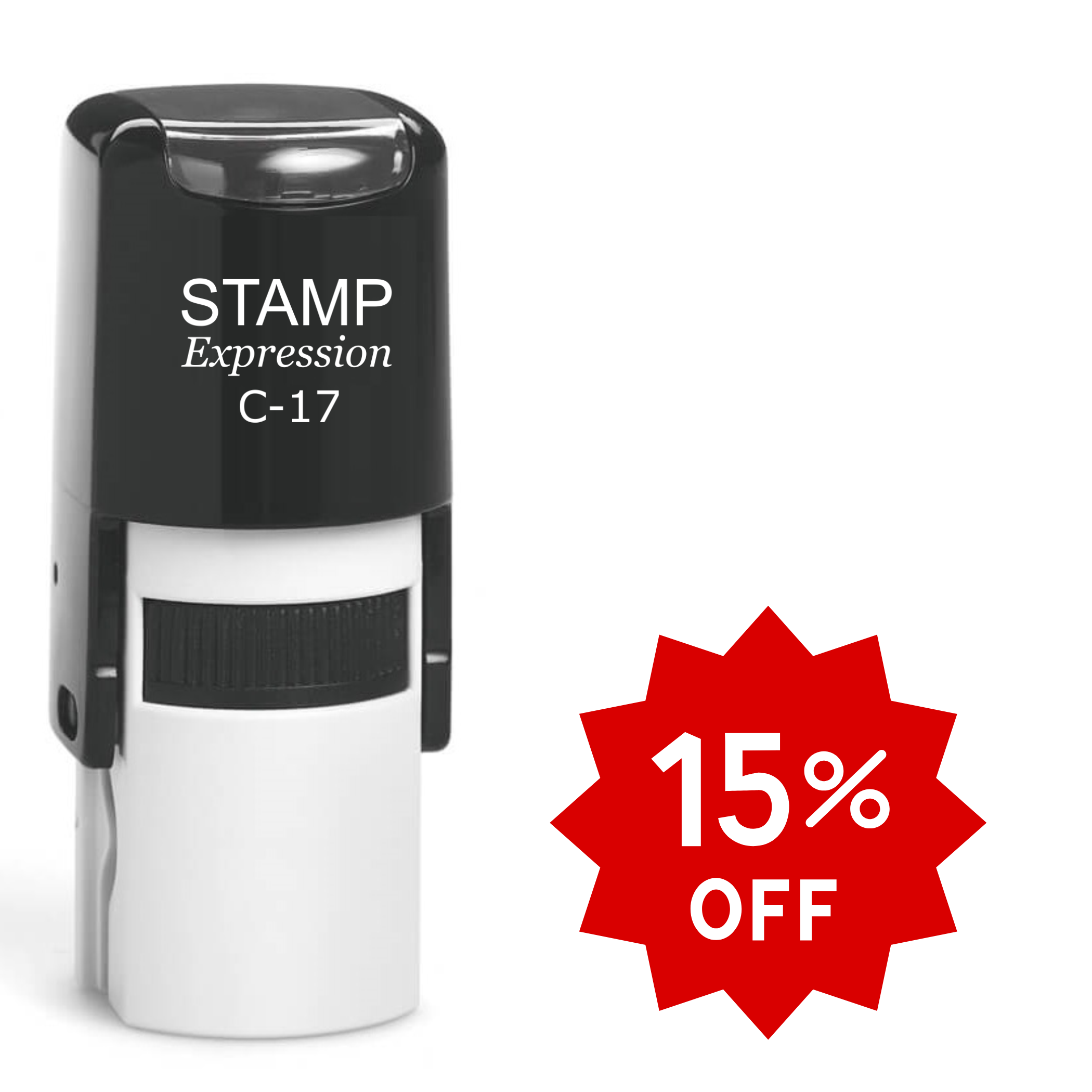 15 percent off in a circle Self Inking Rubber Stamp (SH-63722)