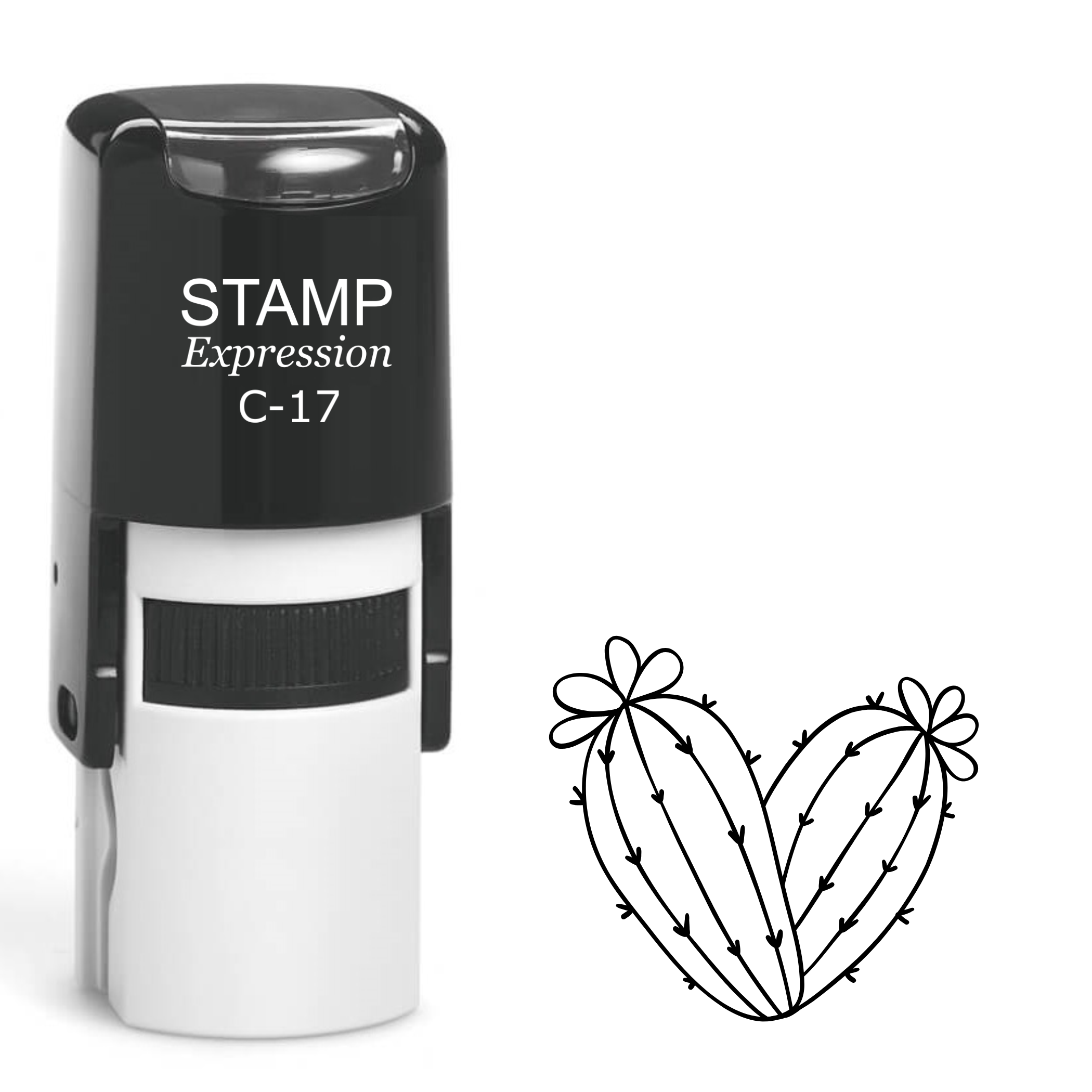 Cactus heart Self Inking Rubber Stamp (SH-63735)