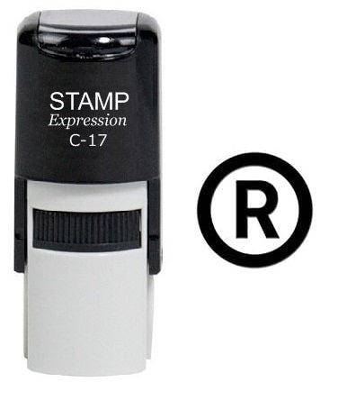 Registered Symbol Self Inking Rubber Stamp