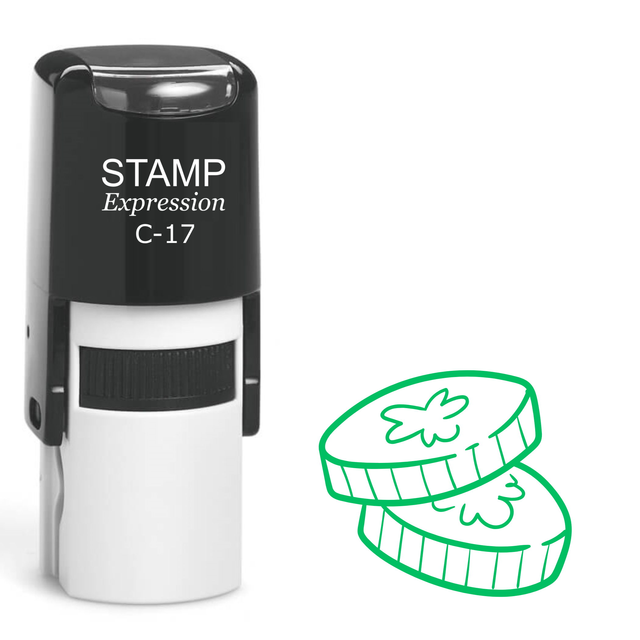 Two coins with shamrock St. Patrick’s Day Self Inking Rubber Stamp (SH-63799)