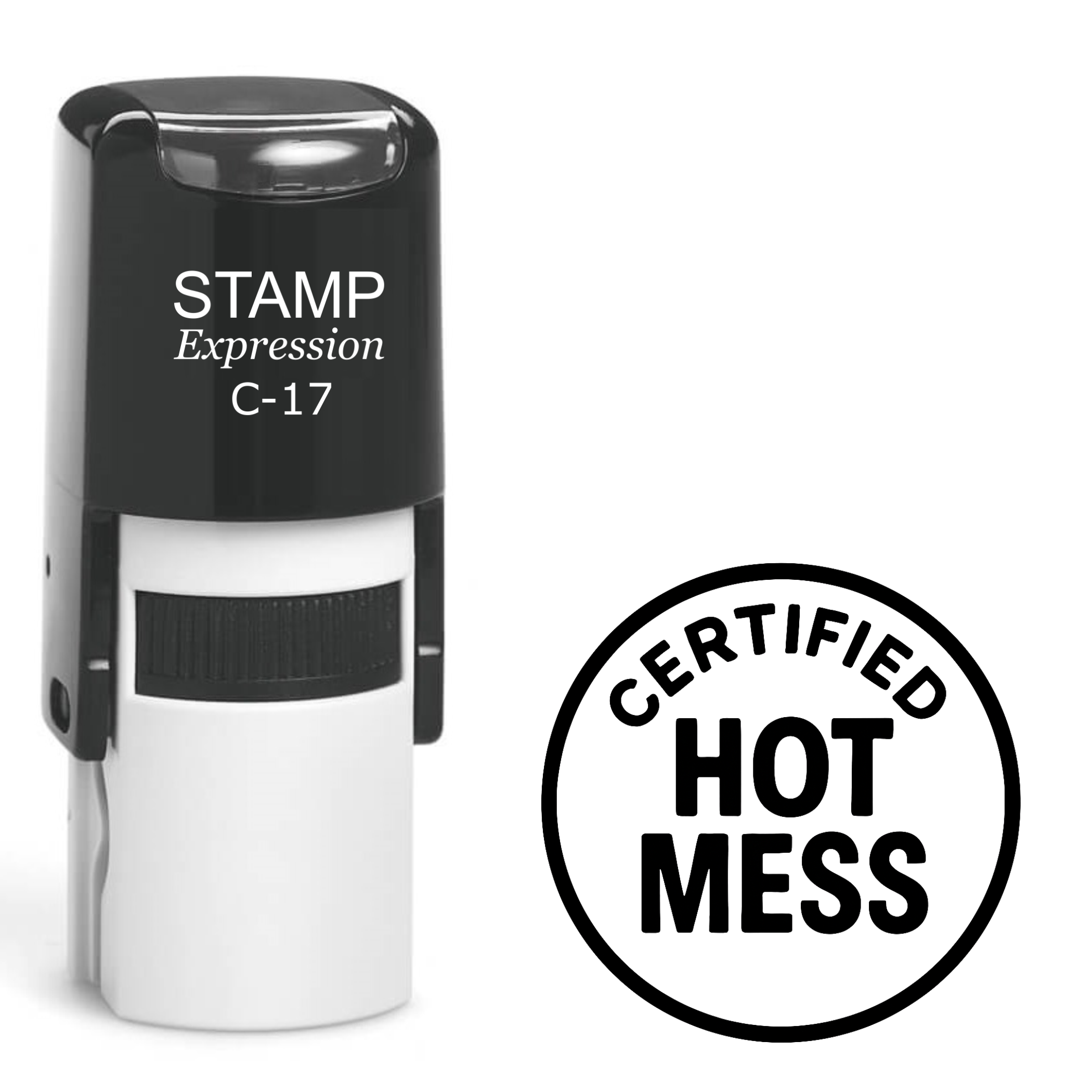 Certified hot mess Self Inking Rubber Stamp (SH-63804)