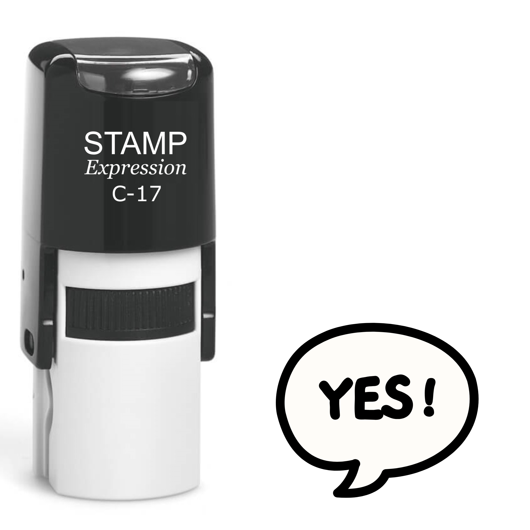 Yes! in a thought bubble Self Inking Rubber Stamp (SH-63807)