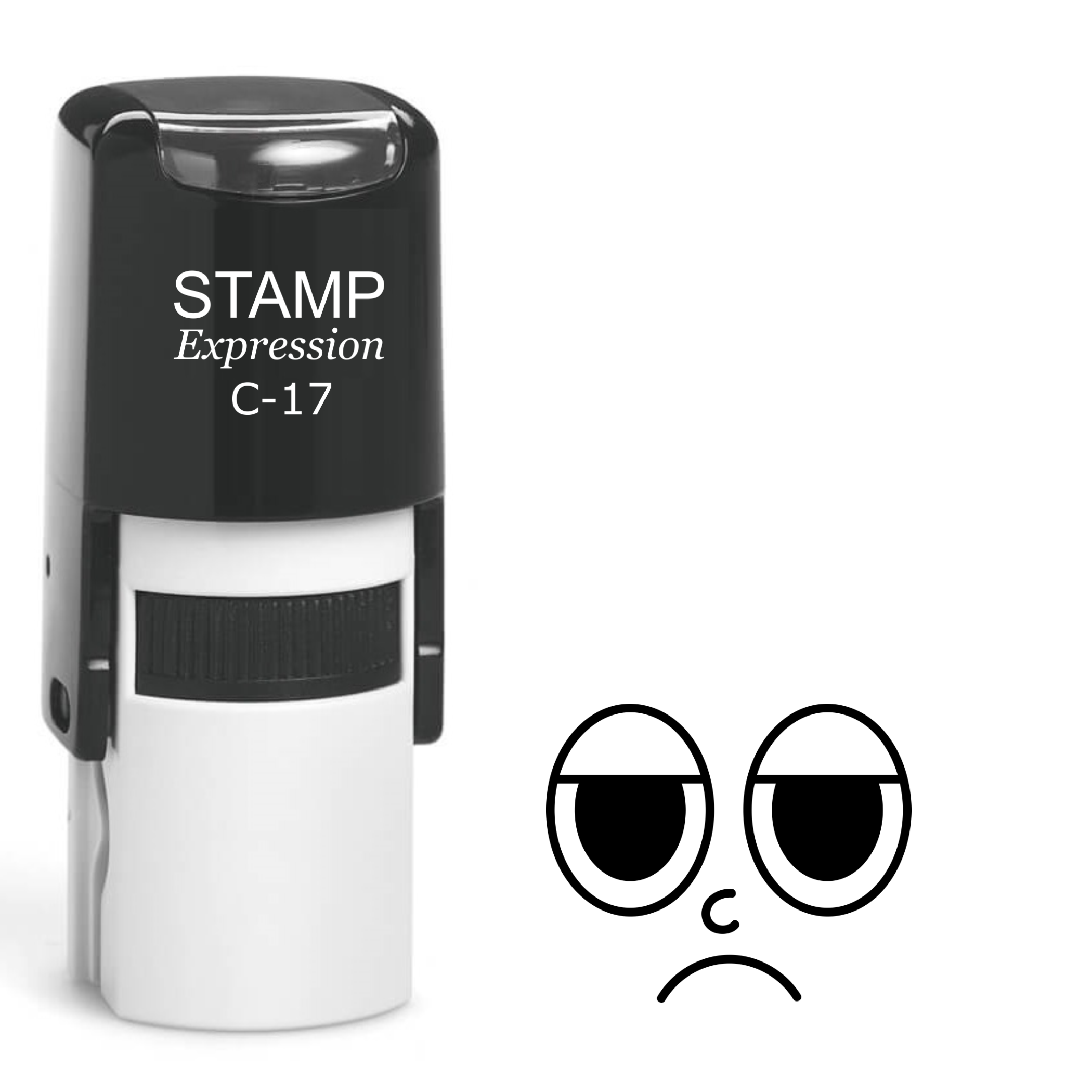 Annoyed eyes Self Inking Rubber Stamp (SH-63811)