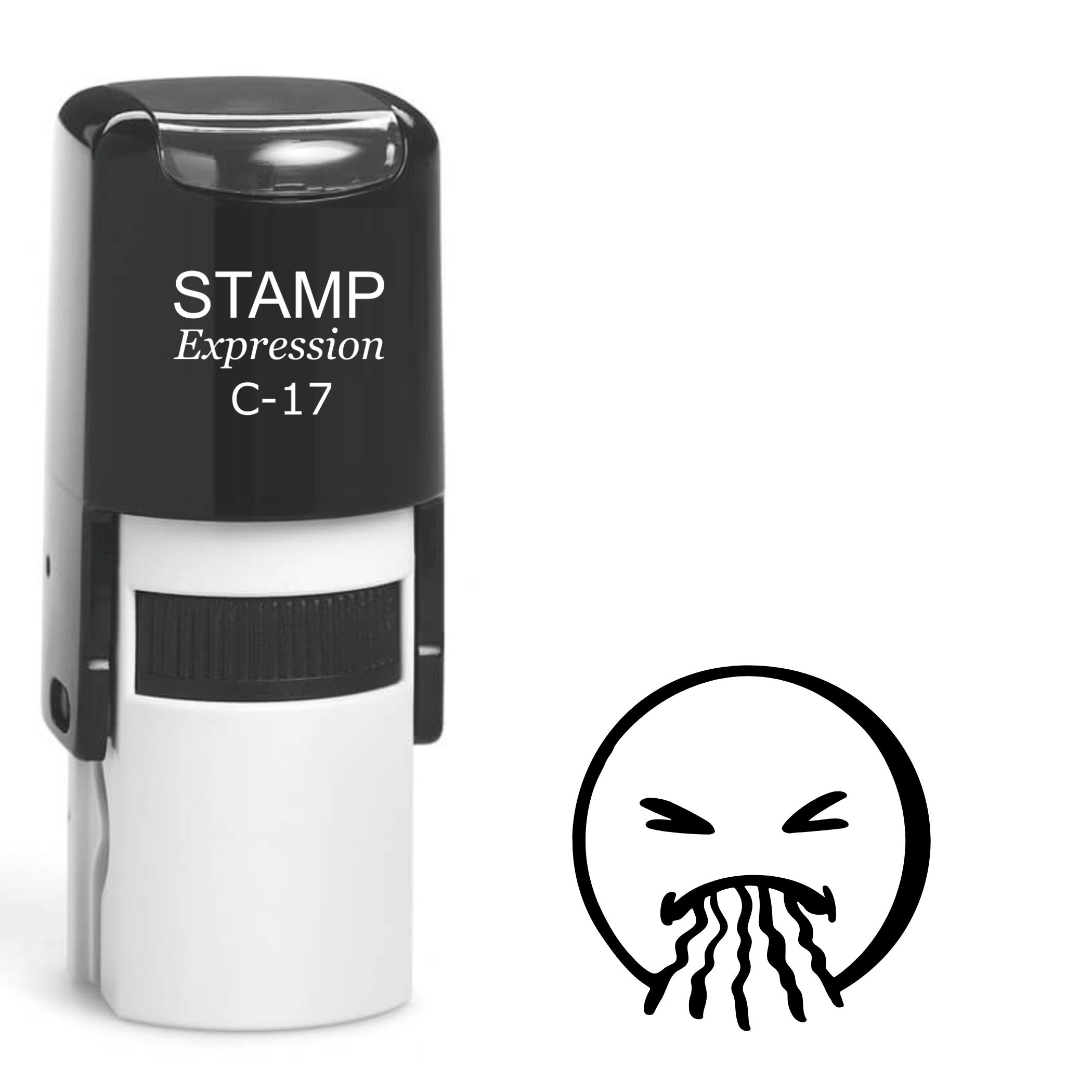 Puking emoji Self Inking Rubber Stamp (SH-63816)