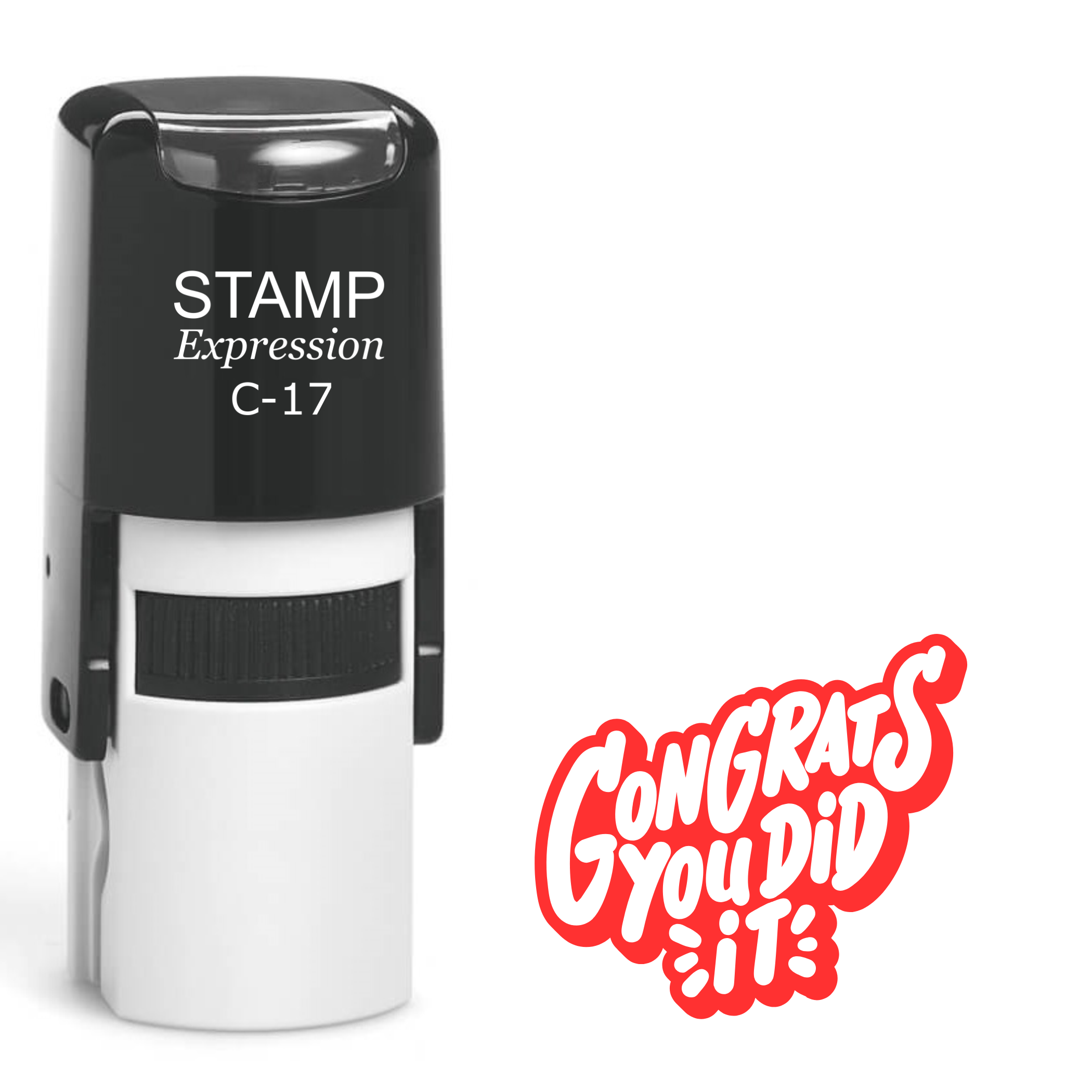 Congrats you did it teacher classroom Self Inking Rubber Stamp (SH-63835)