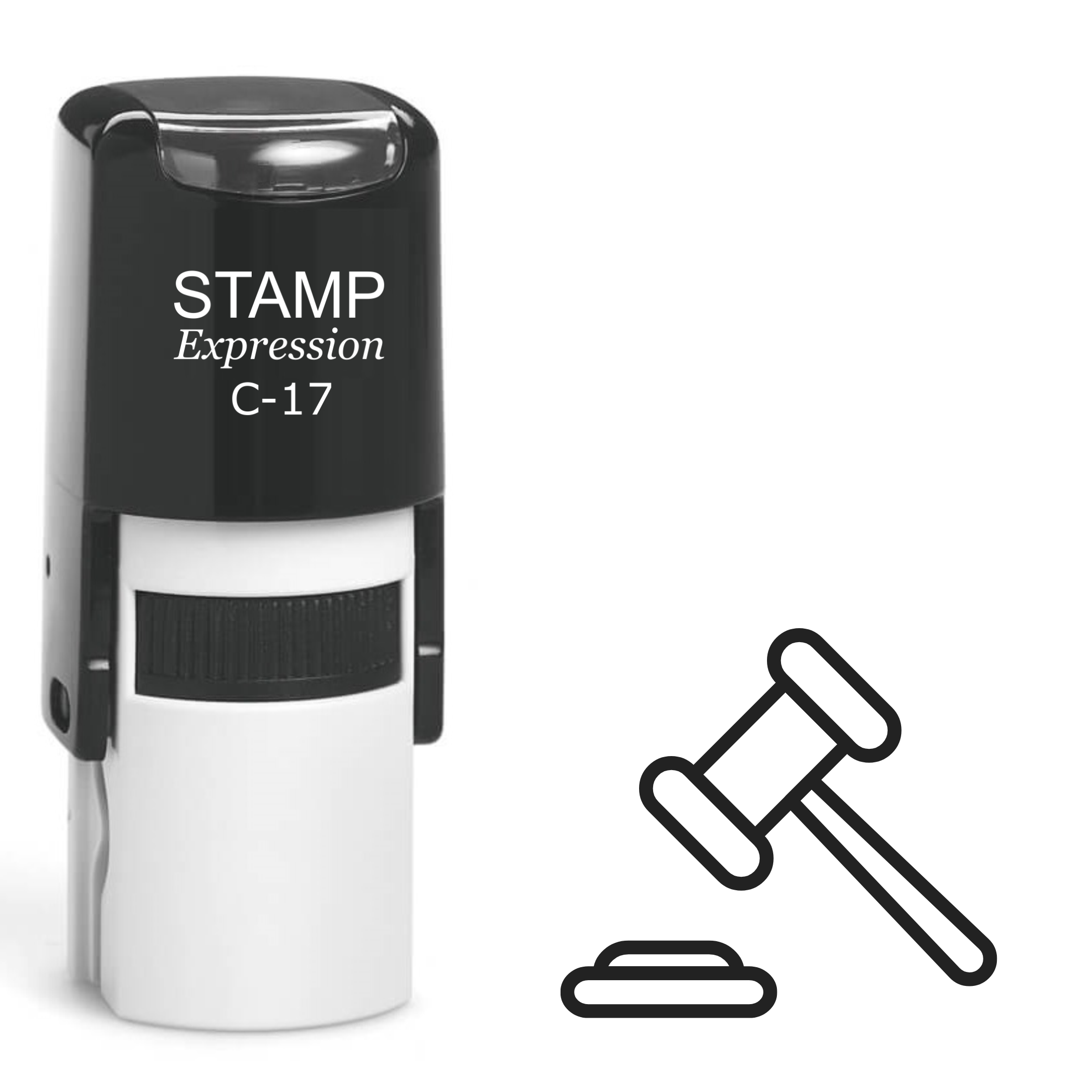 Judge's gavel mallet Self Inking Rubber Stamp (SH-63929)