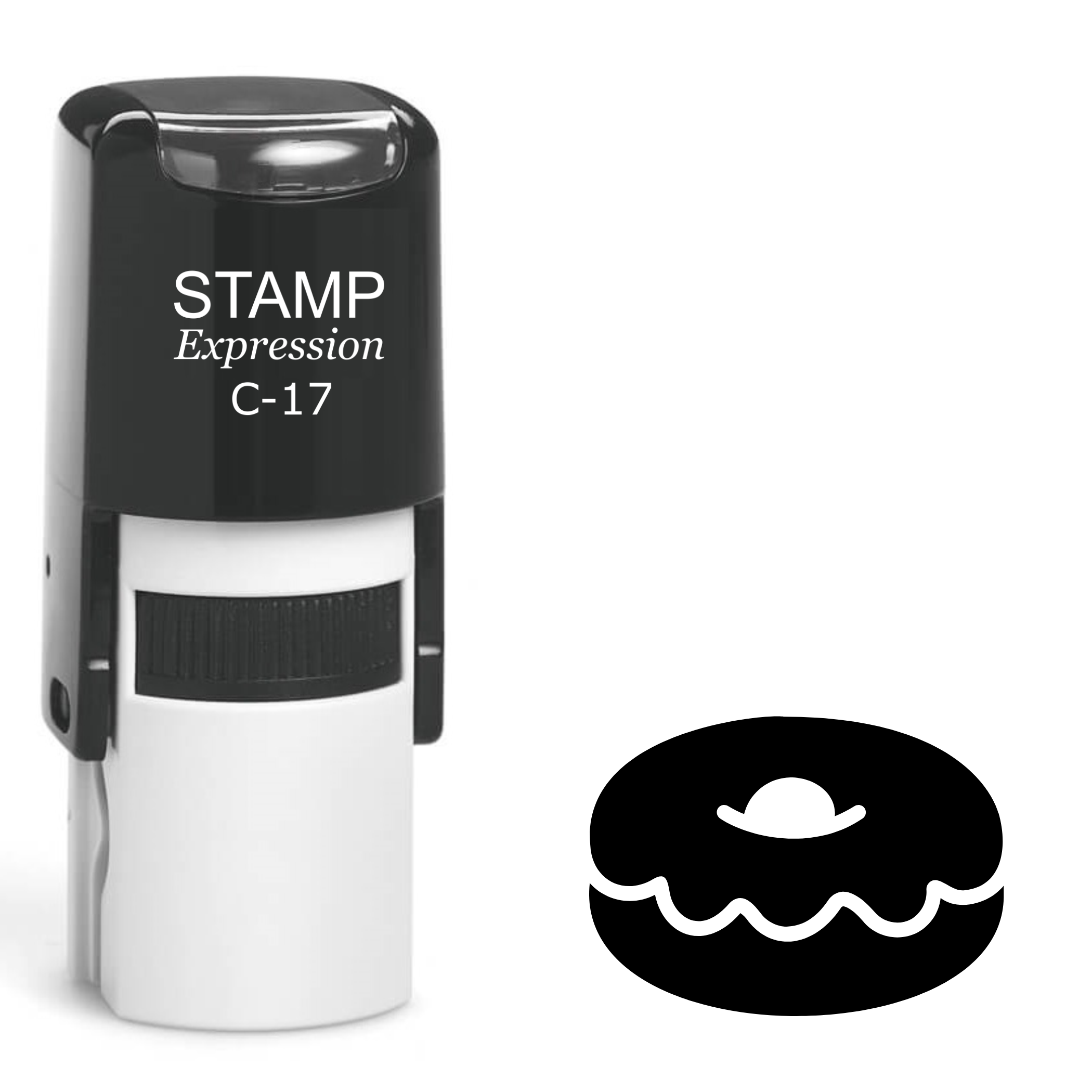 Glazed donut Self Inking Rubber Stamp (SH-63933)