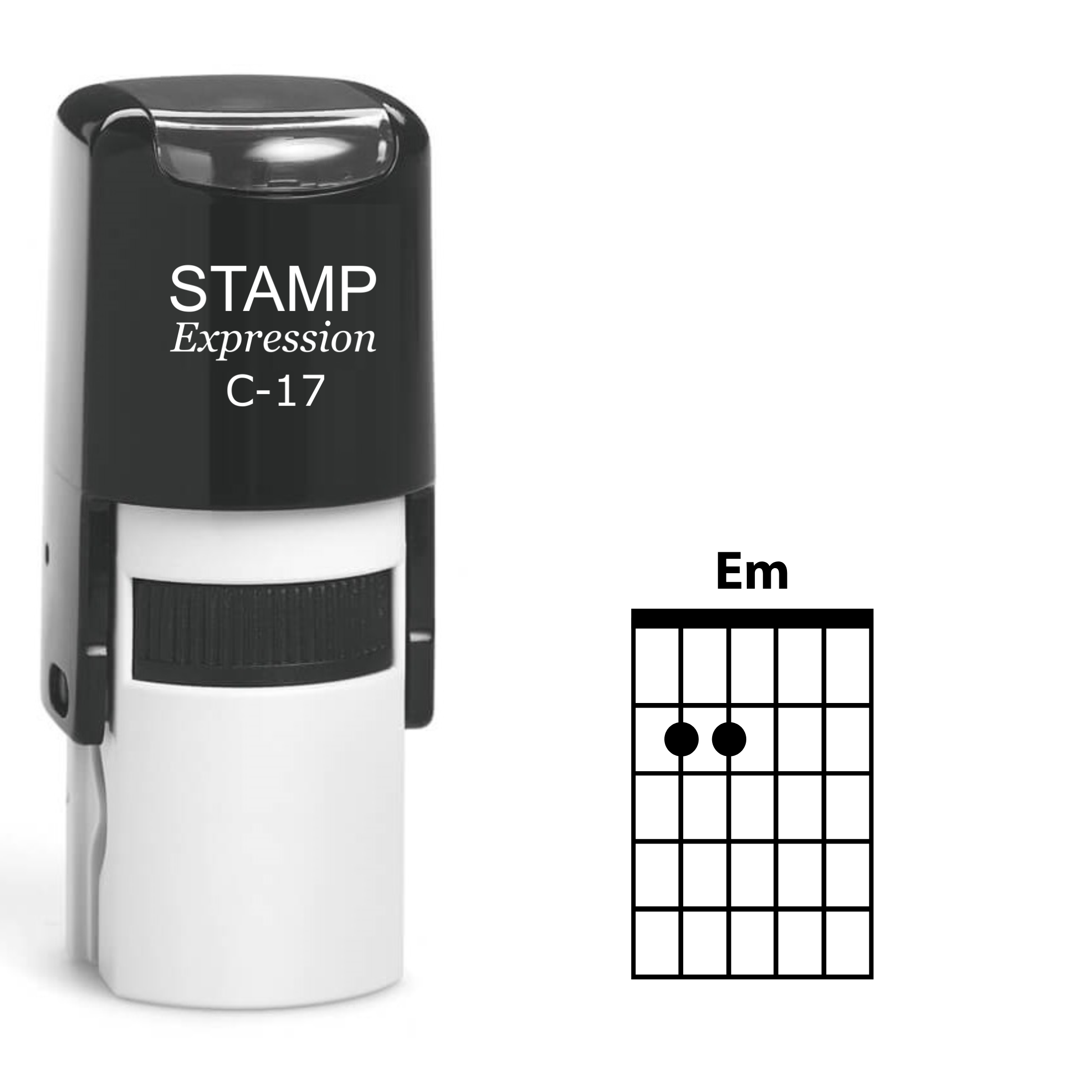 Em guitar chord Self Inking Rubber Stamp (SH-63947)