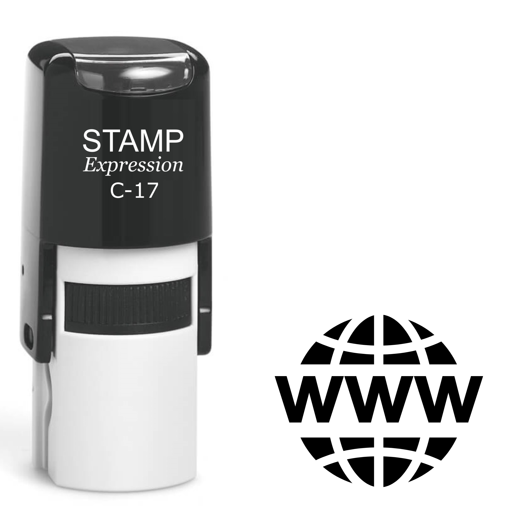 Worldwide web symbol Self Inking Rubber Stamp (SH-64005)
