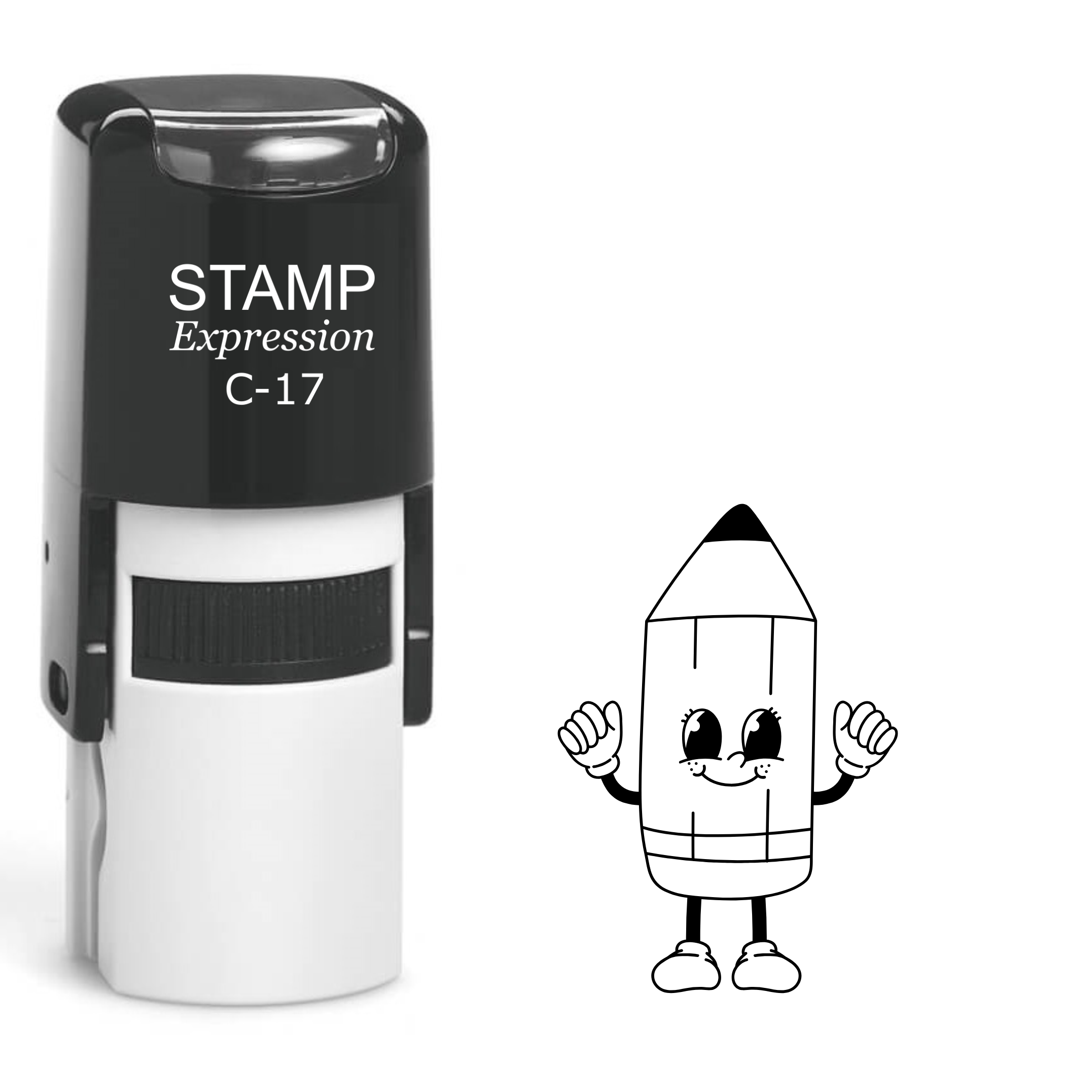 Happy pencil school Self Inking Rubber Stamp (SH-64016)
