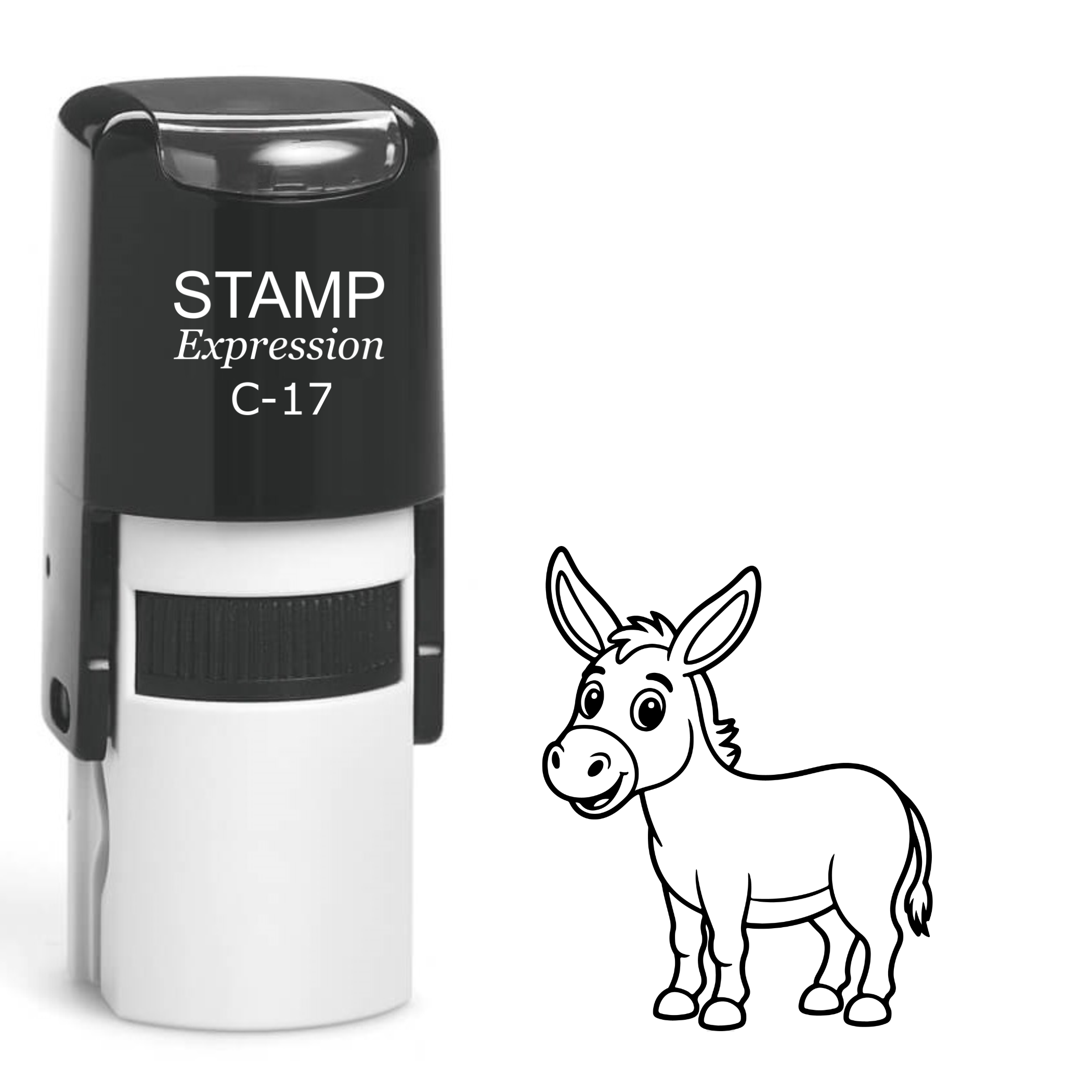 Cute donkey Self Inking Rubber Stamp (SH-64149)