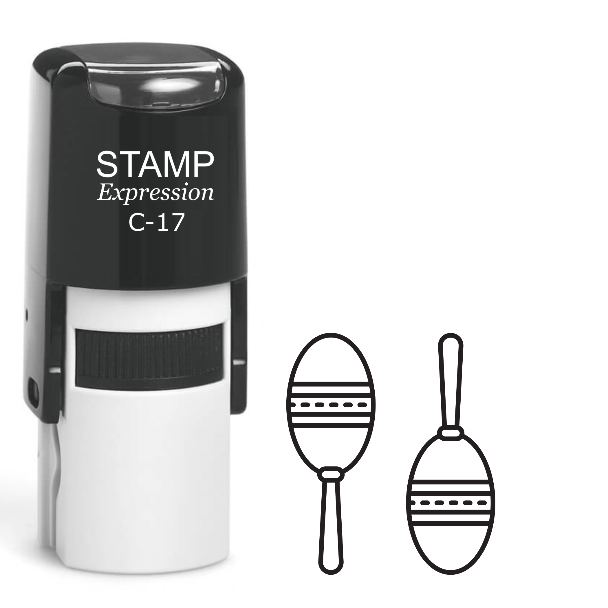 Maracas music Self Inking Rubber Stamp (SH-64150)