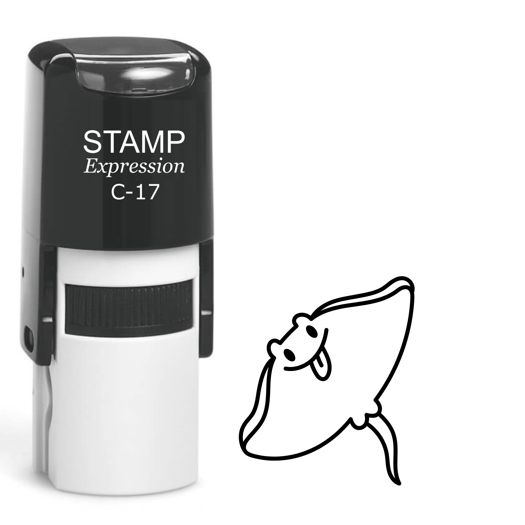 Silly stingray Self Inking Rubber Stamp (SH-64151)