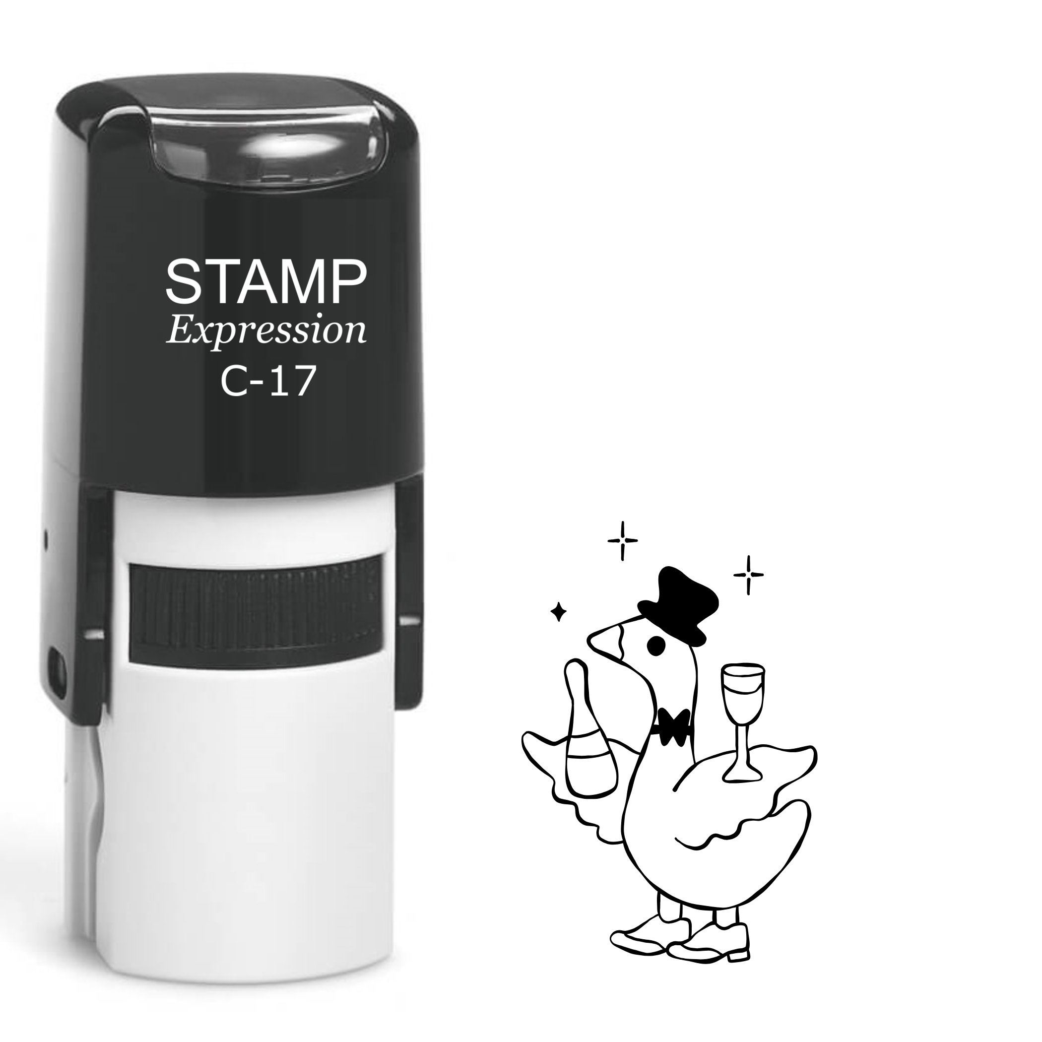 Groom goose wedding Self Inking Rubber Stamp (SH-64175)