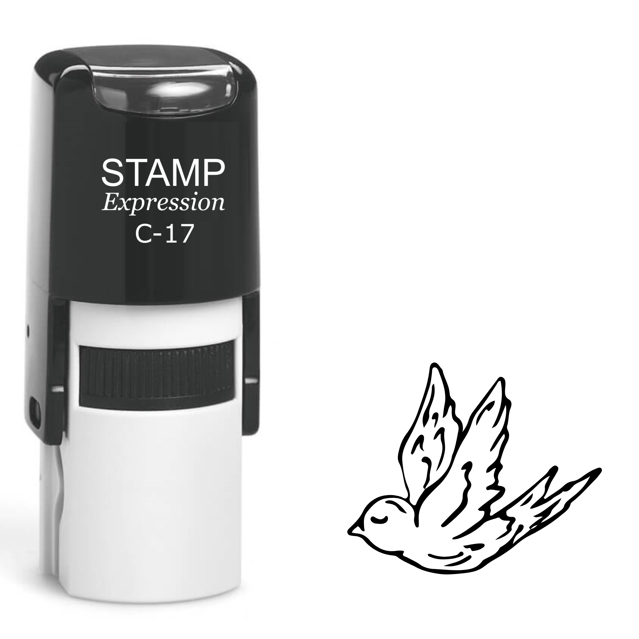 Flying swallow Self Inking Rubber Stamp (SH-64176)