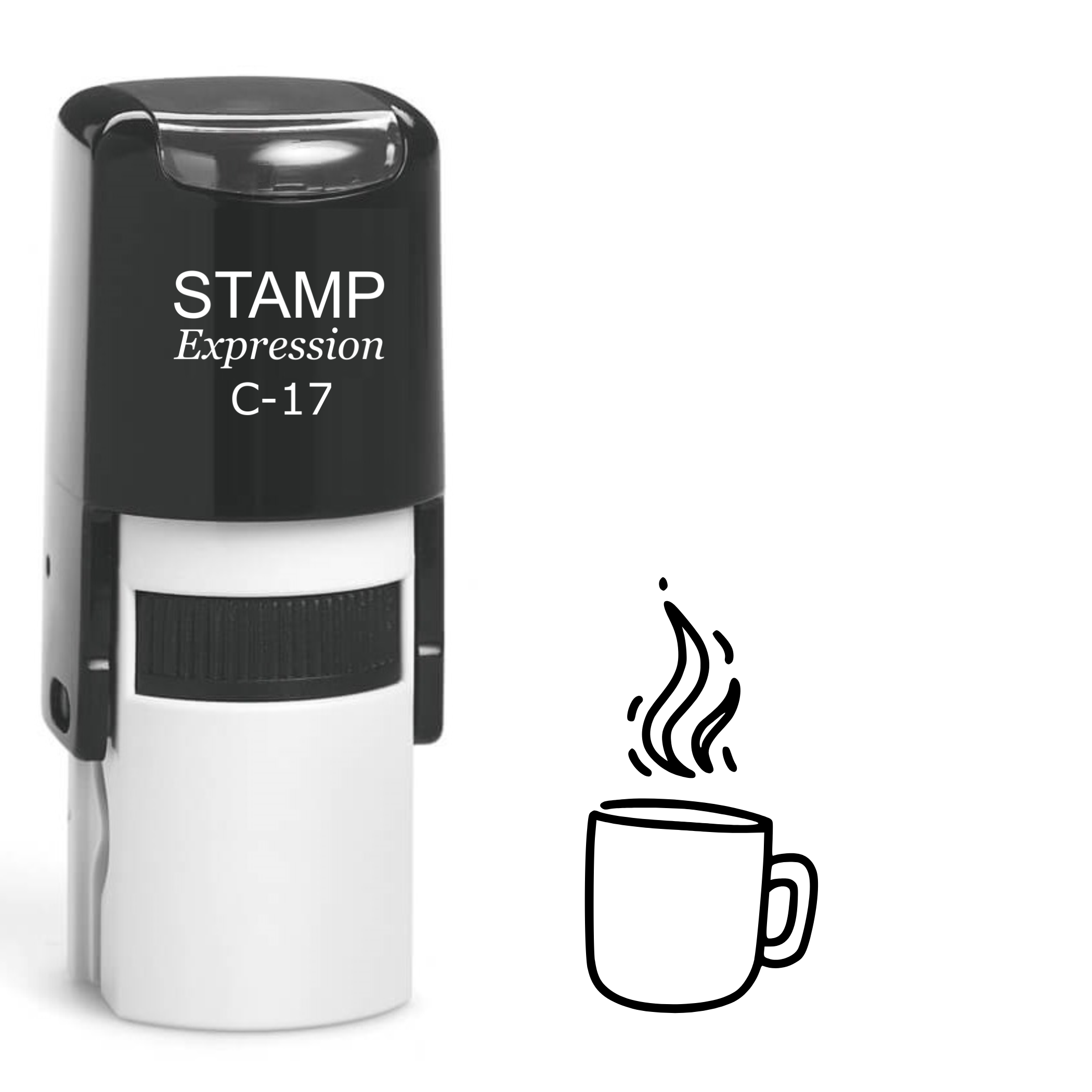 Hot steaming cup of tea Self Inking Rubber Stamp (SH-64203)