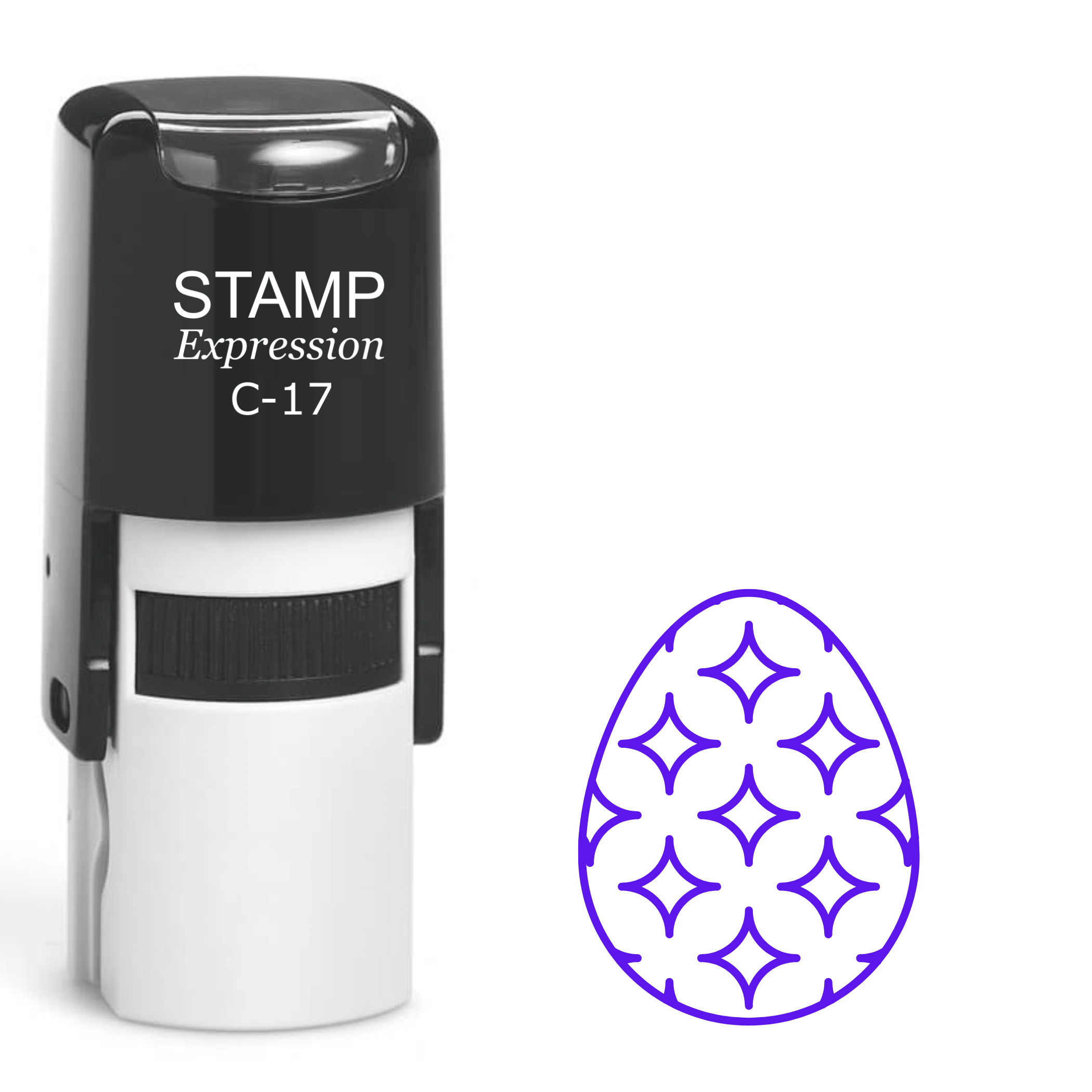 Easter egg with diamonds Self Inking Rubber Stamp (SH-64207)
