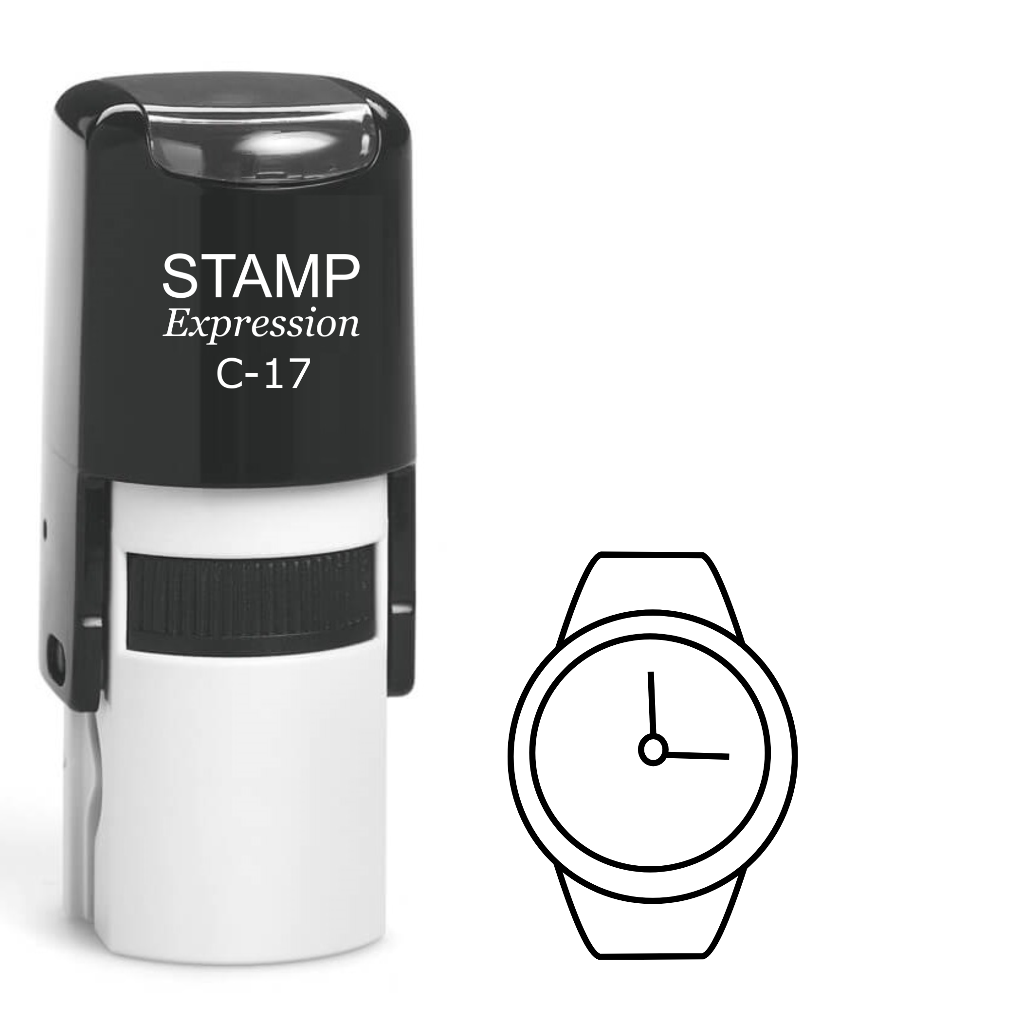Wristwatch Self Inking Rubber Stamp (SH-64219)