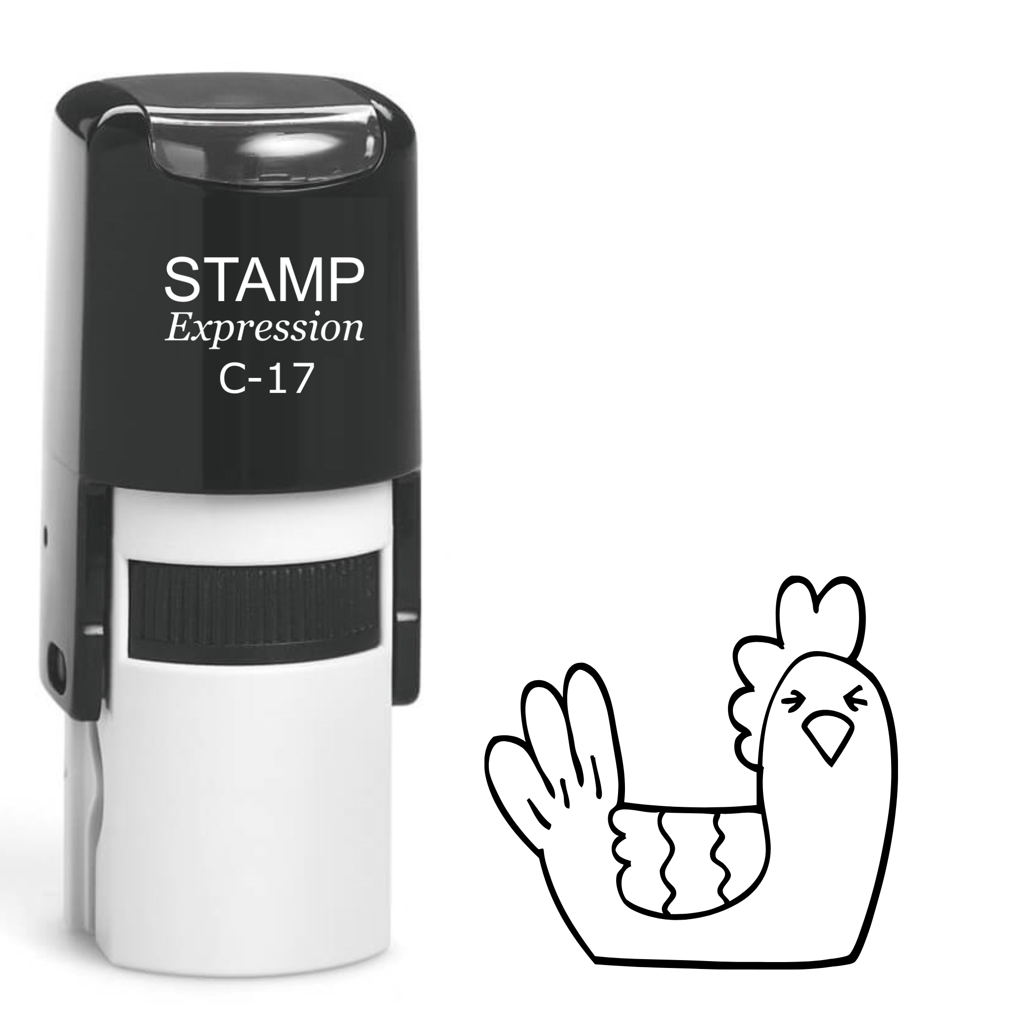 Silly rooster Self Inking Rubber Stamp (SH-64232)