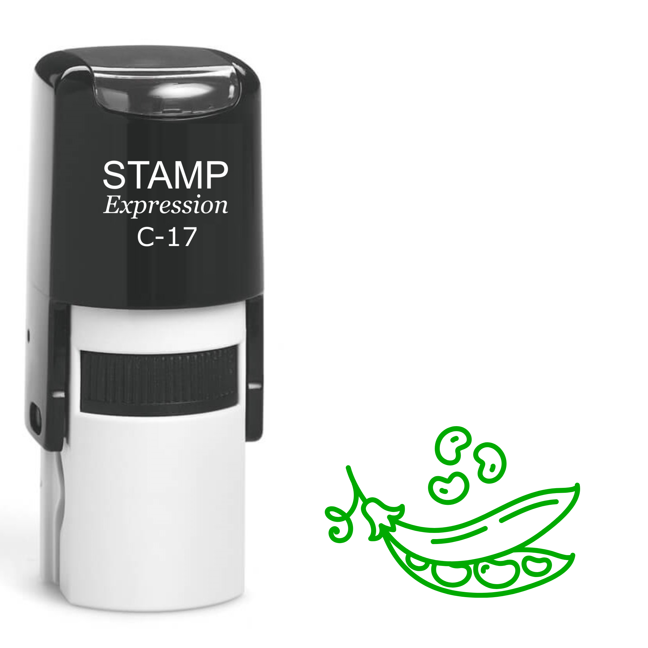 Green beans Self Inking Rubber Stamp (SH-64248)