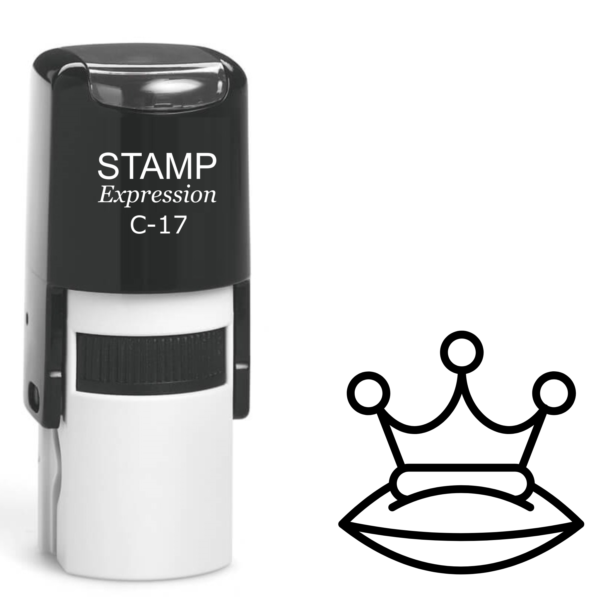 Princess crown on the pillow Self Inking Rubber Stamp (SH-64263)
