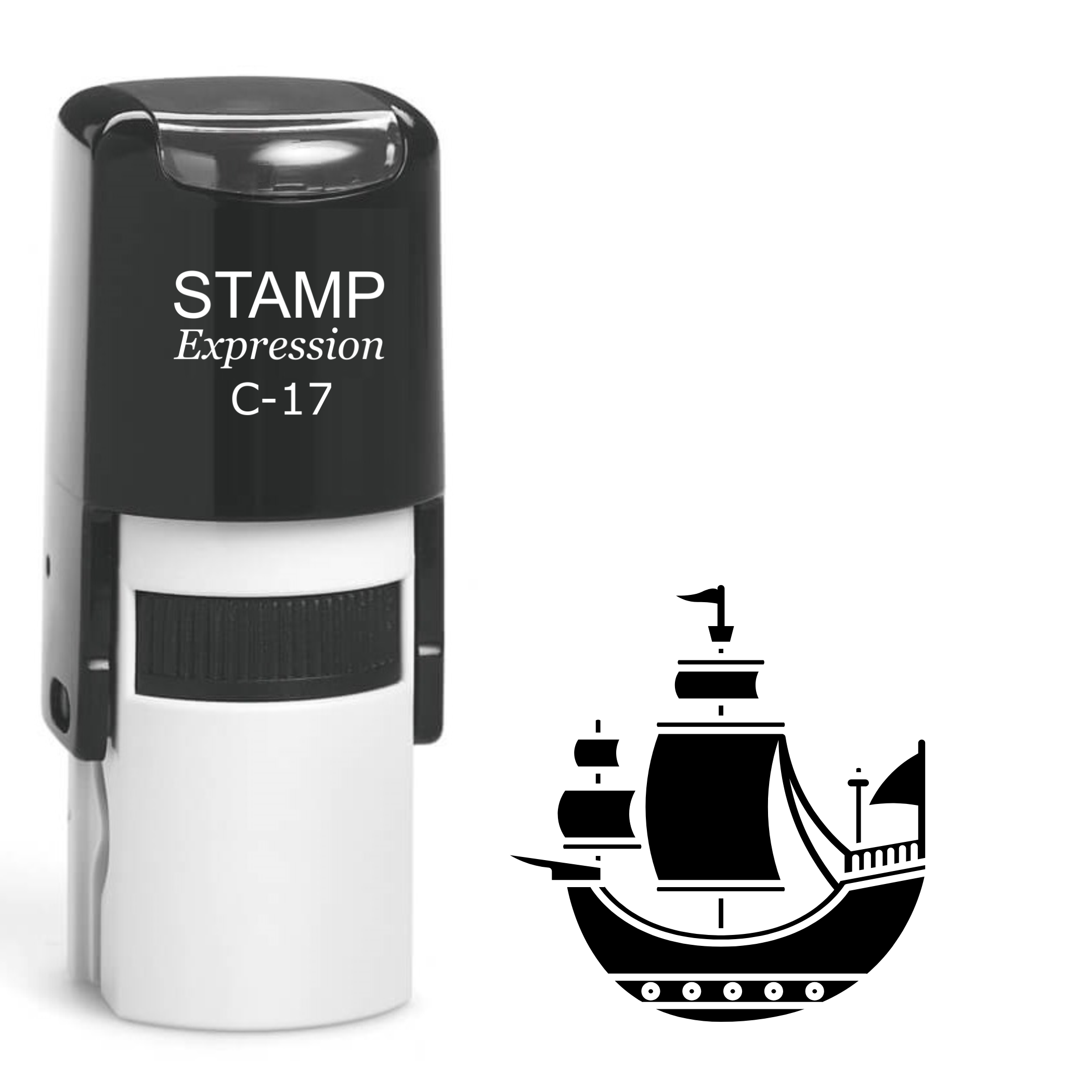 Sailboat Self Inking Rubber Stamp (SH-64265)