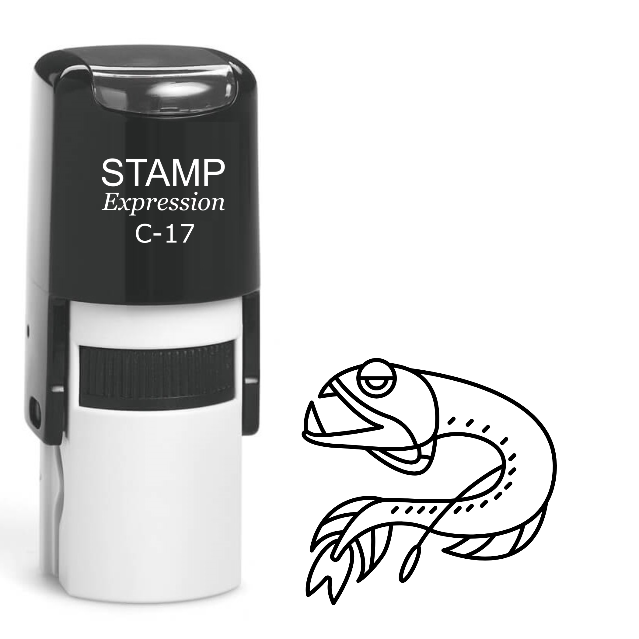 Ugly fish Self Inking Rubber Stamp (SH-64268)