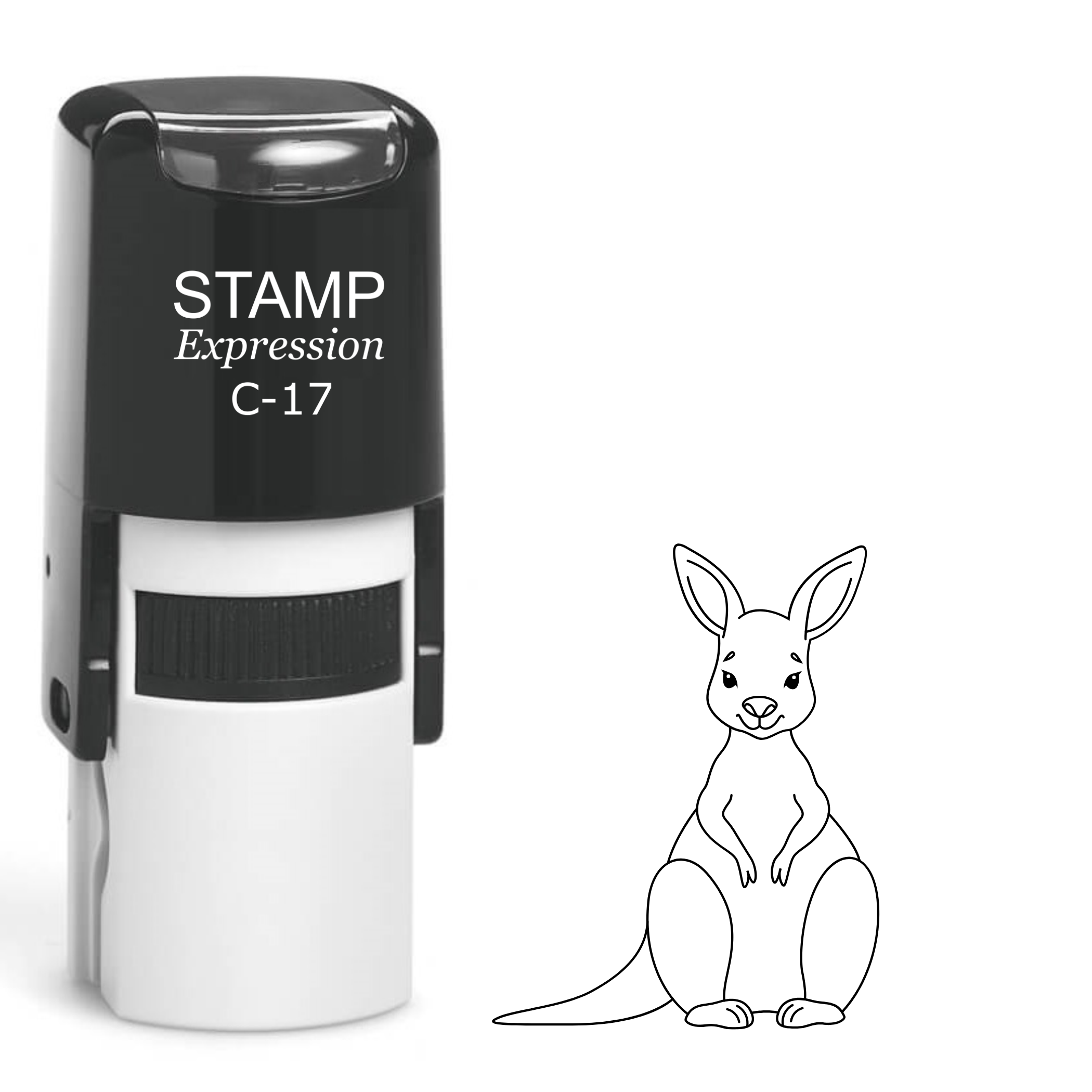 Cute kangaroo Self Inking Rubber Stamp (SH-64269)