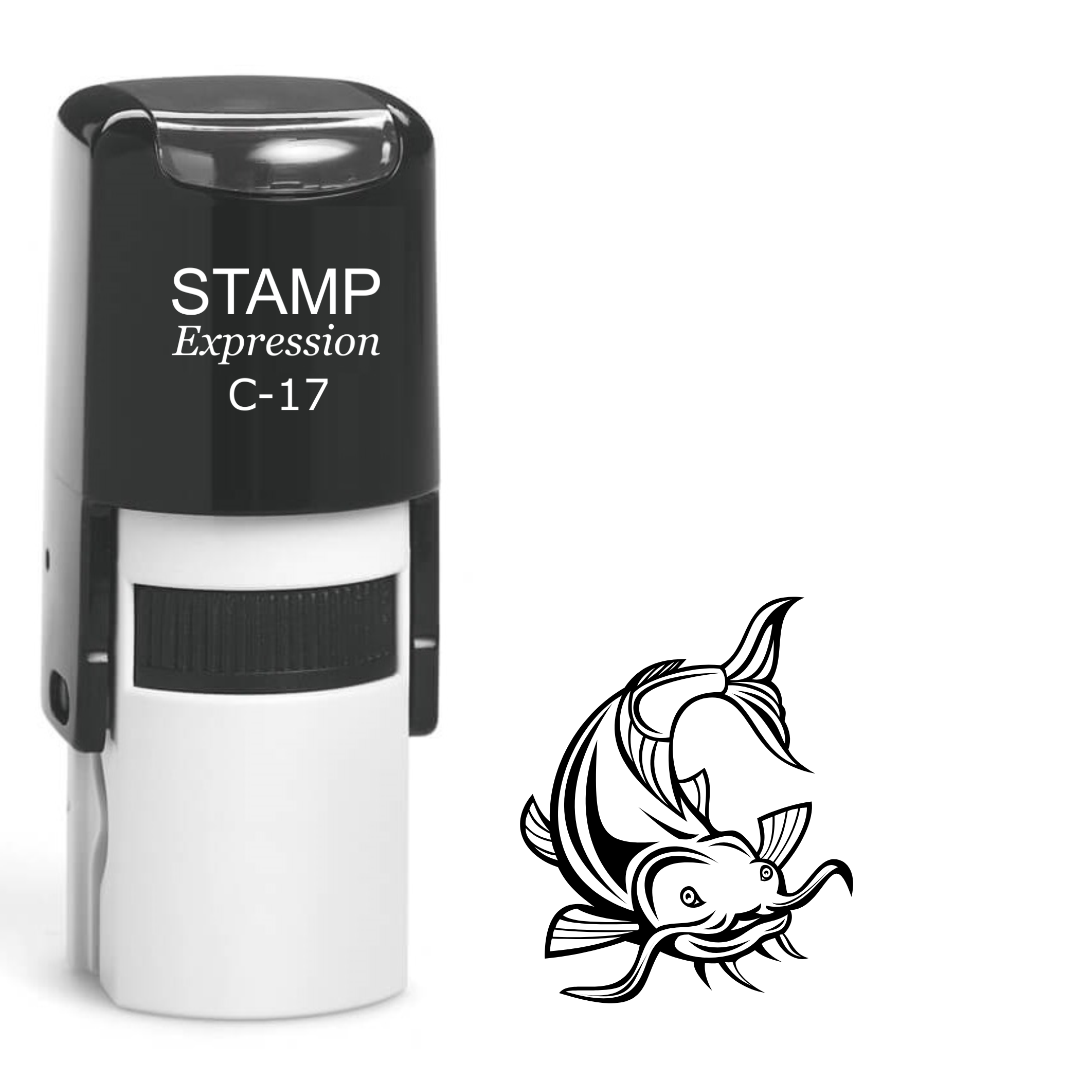 Catfish Self Inking Rubber Stamp (SH-64274)