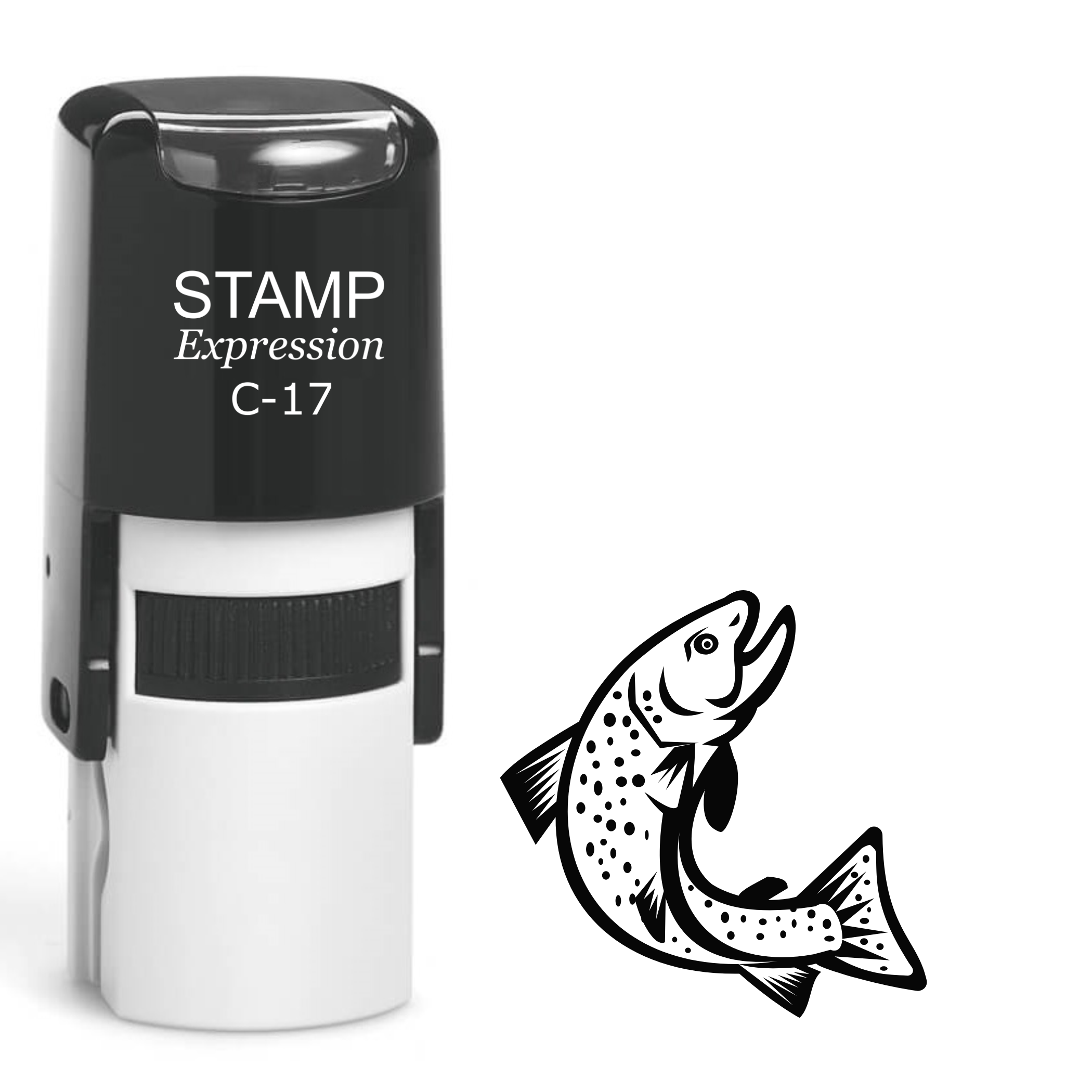 Salmon fish Self Inking Rubber Stamp (SH-64275)