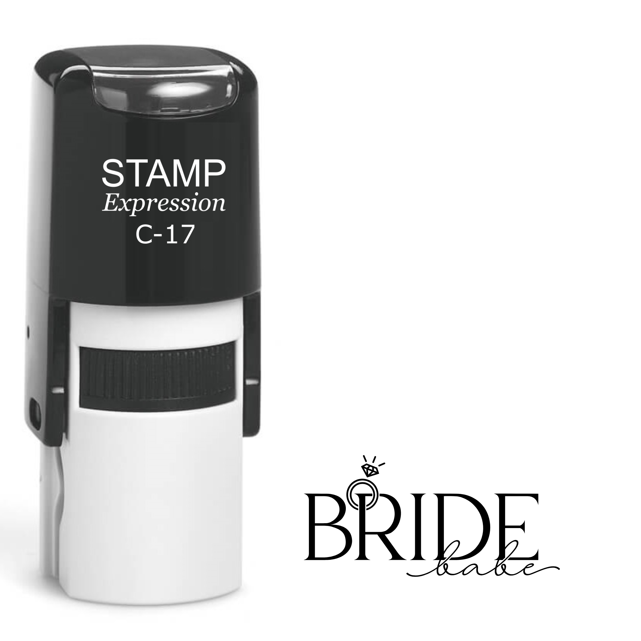 Bride Babe with engagement ring bachelorette party Self Inking Rubber Stamp (SH-64295)