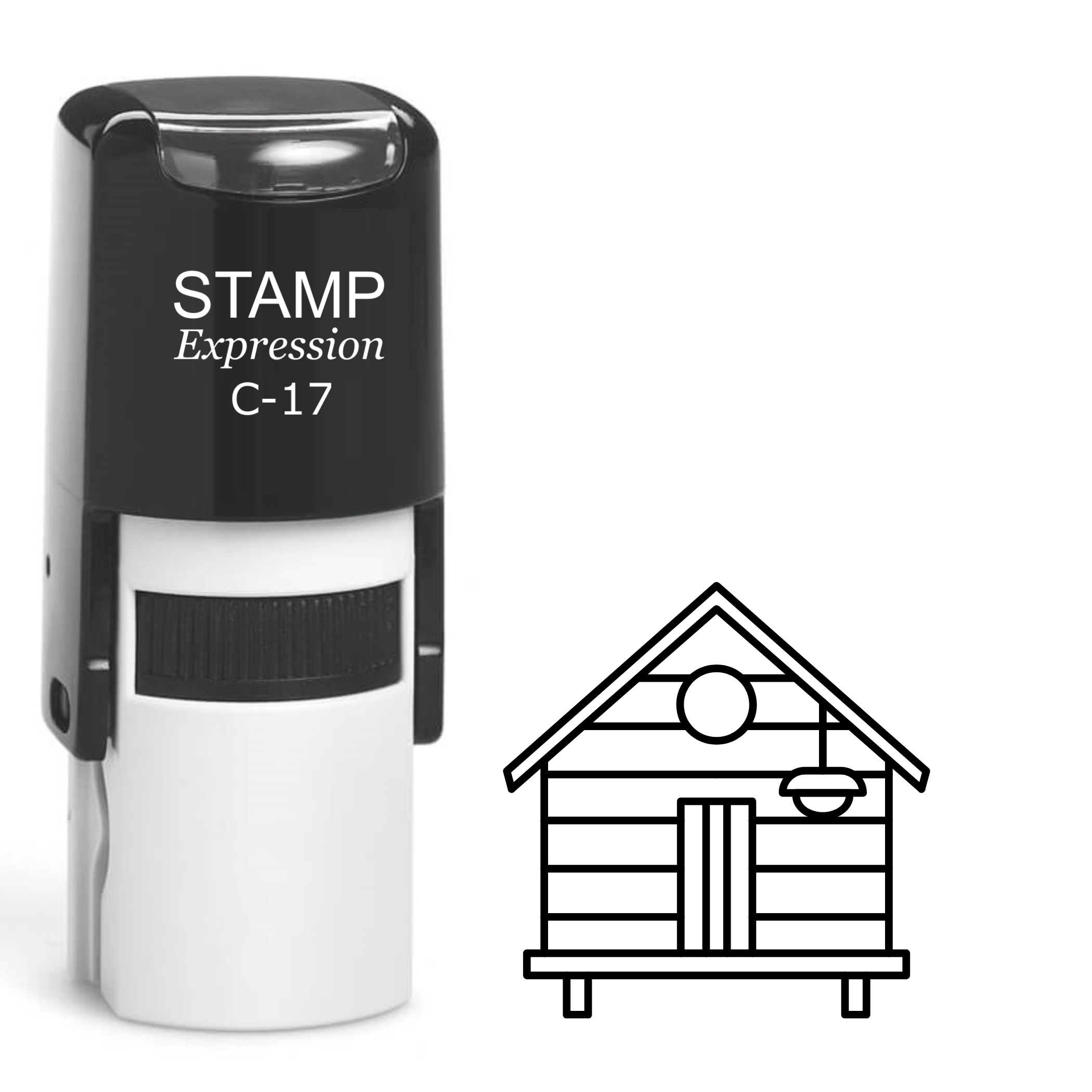 Chicken coop Self Inking Rubber Stamp (SH-64367)