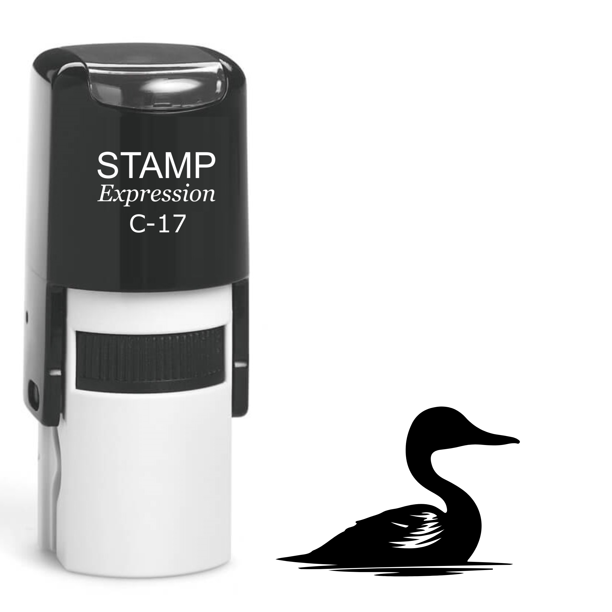Swan in the water Self Inking Rubber Stamp (SH-64377)