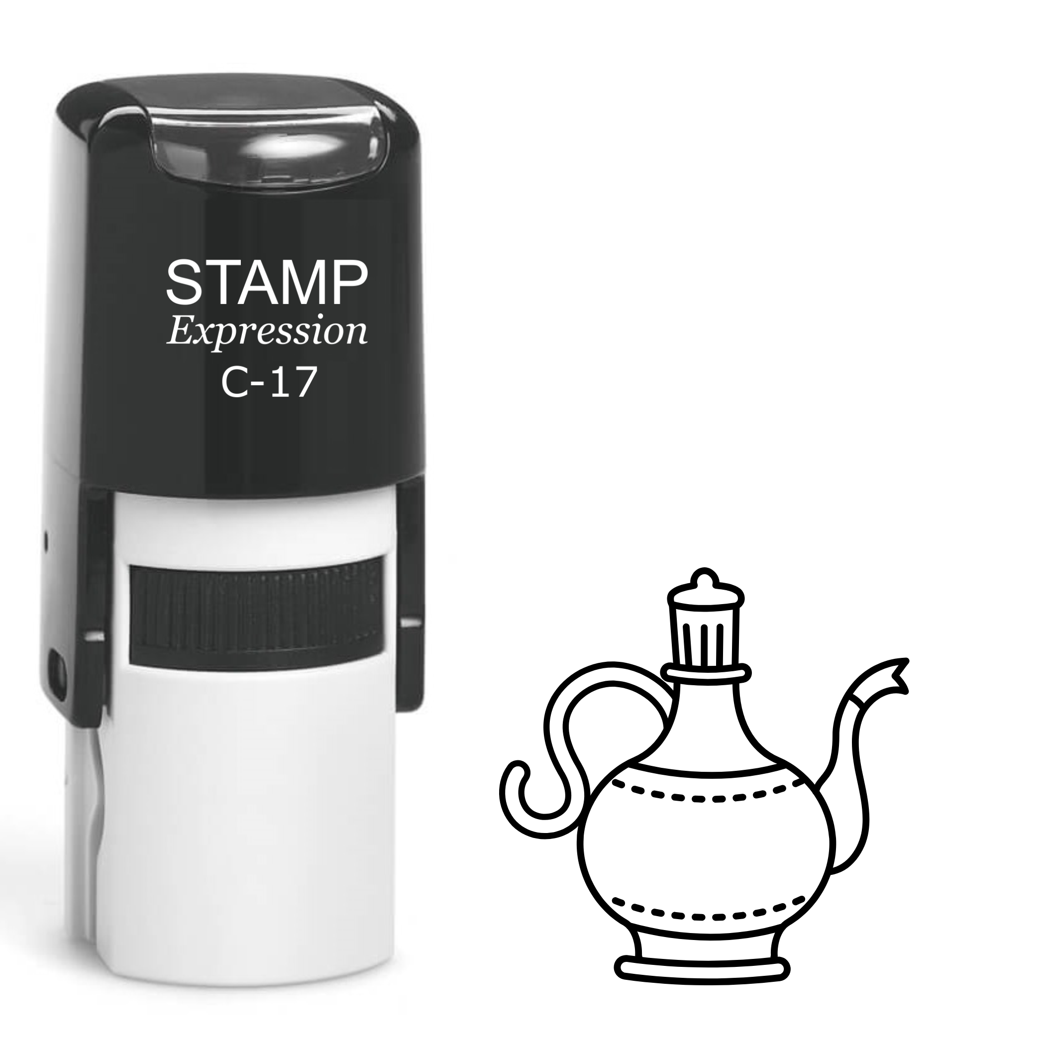 Middle Eastern teapot Self Inking Rubber Stamp (SH-64378)