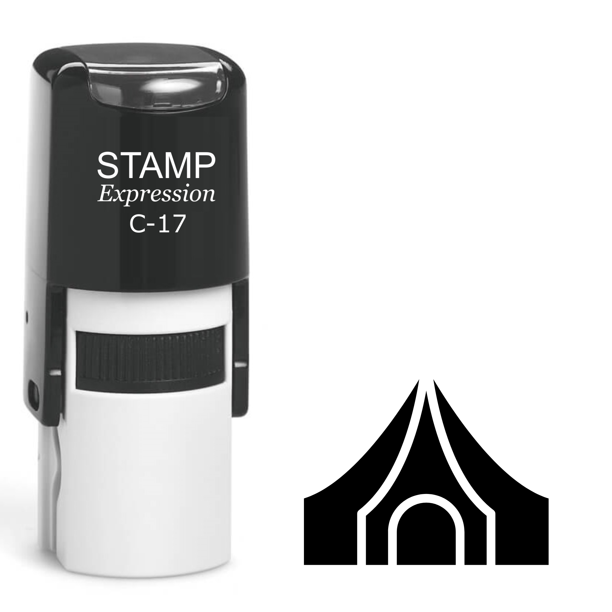 Circus tent Self Inking Rubber Stamp (SH-64392)